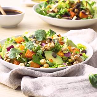 Recipe preview Easy and tasty Pumpkin and pine nuts salad recipe
