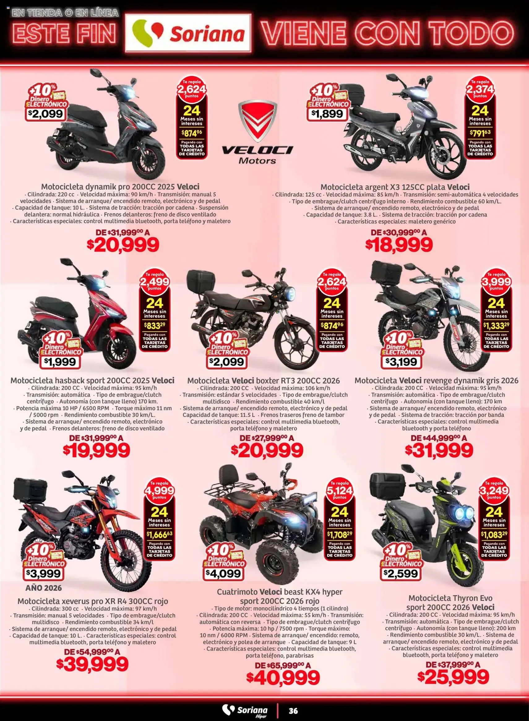 Soriana - Este fin Soriana viene con todo Híper Nacional - folleto válido desde 05/11/2025 página 36 de 38