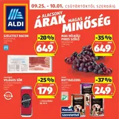 Aldi Akciós újság - szórólap előnézete érvényes 2025.09.25. -tól