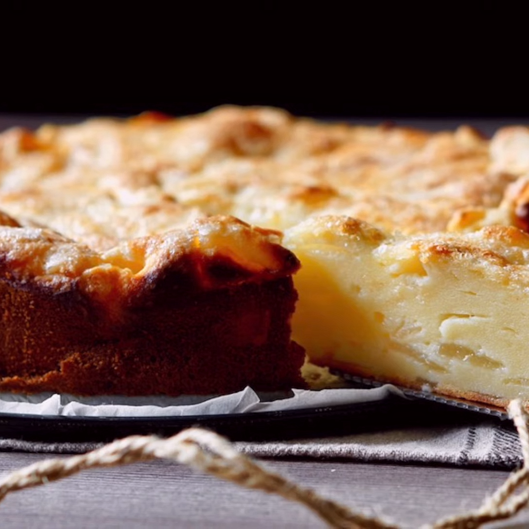 Torta ricotta e pere