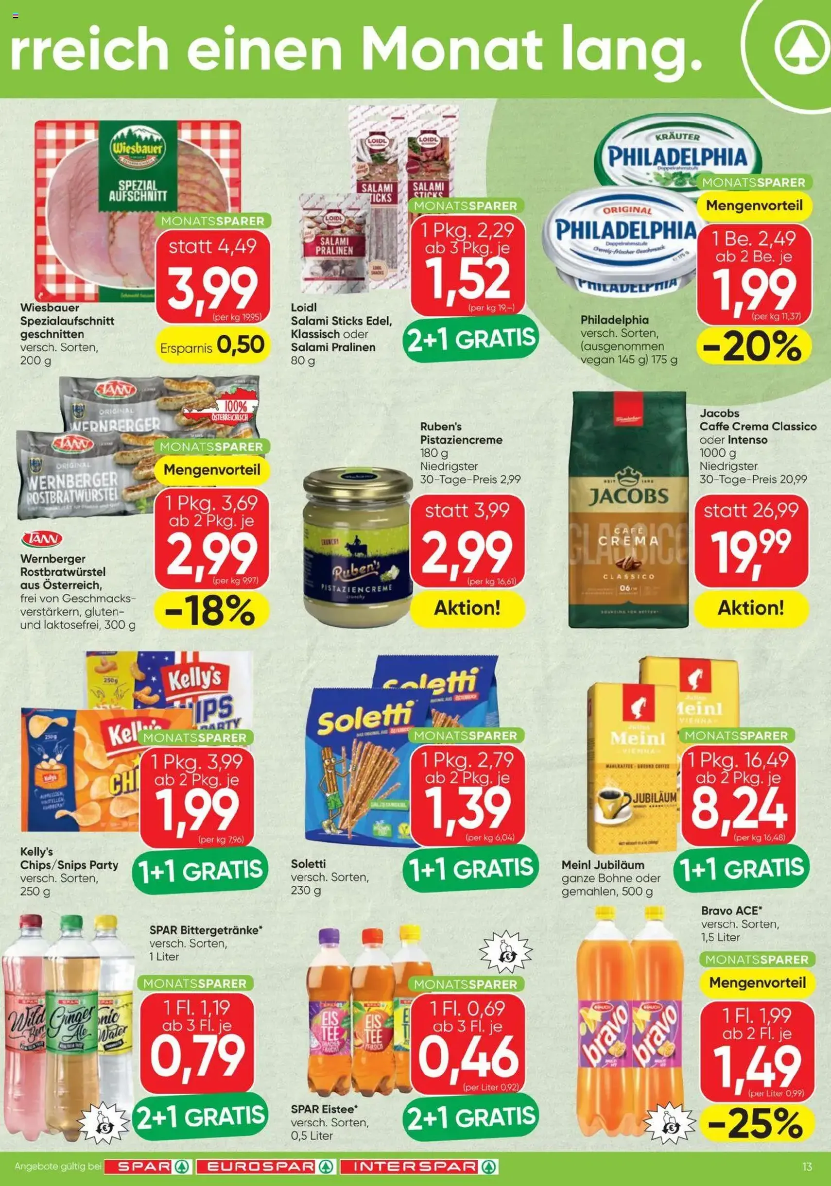 Spar Flugblatt - Gültiger Prospekt ab 16.10.2025, Seite 13 von insgesamt 16 Spar Flugblatt - Gültiger Prospekt ab 16.10.2025, Seite 13 von insgesamt 16