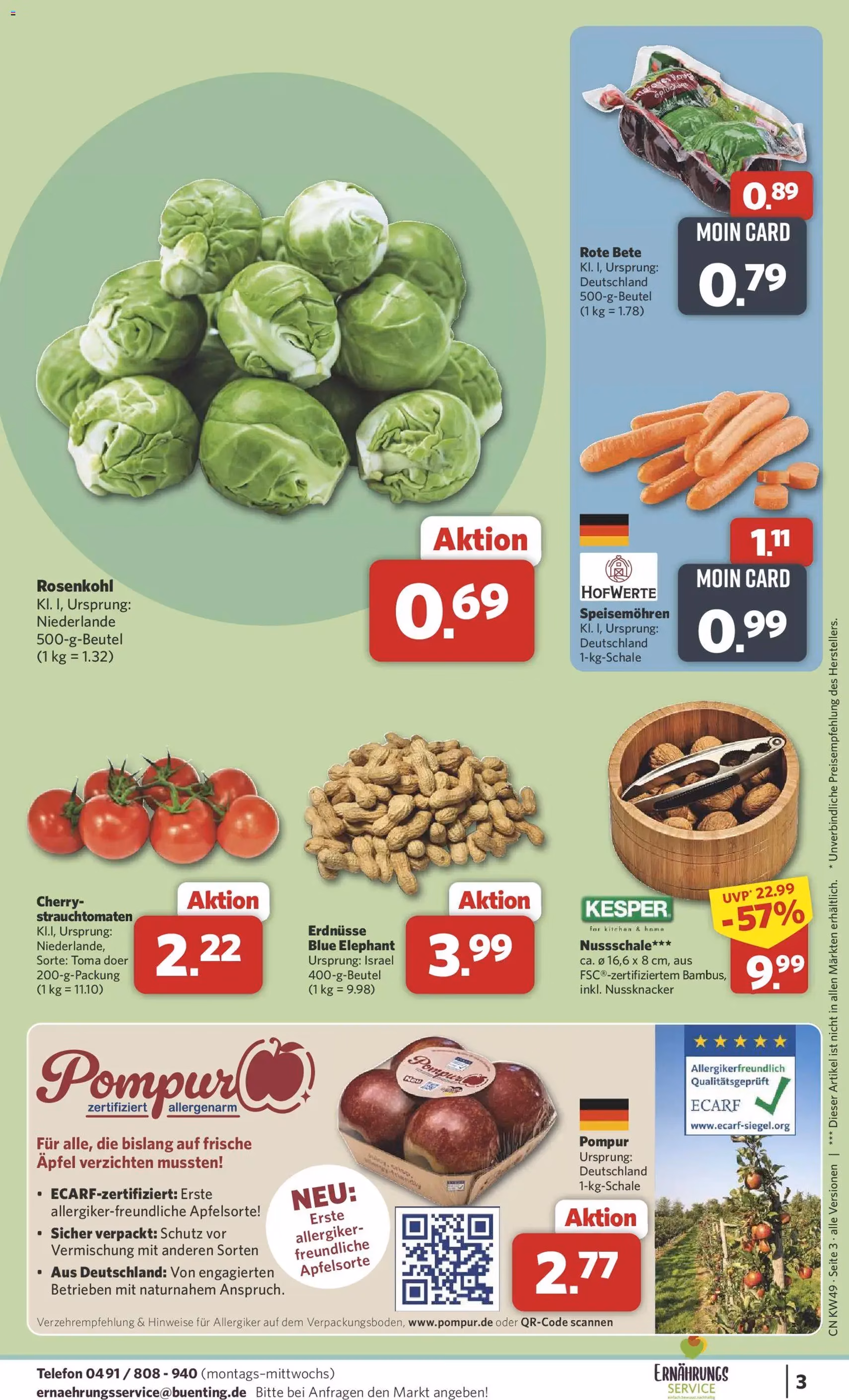 Combi Prospekt - Gültiger Prospekt ab 01.12.2025, Seite 3 von insgesamt 38