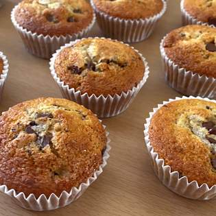 Recipe preview The fluffiest and most delicious chocolate chip muffins