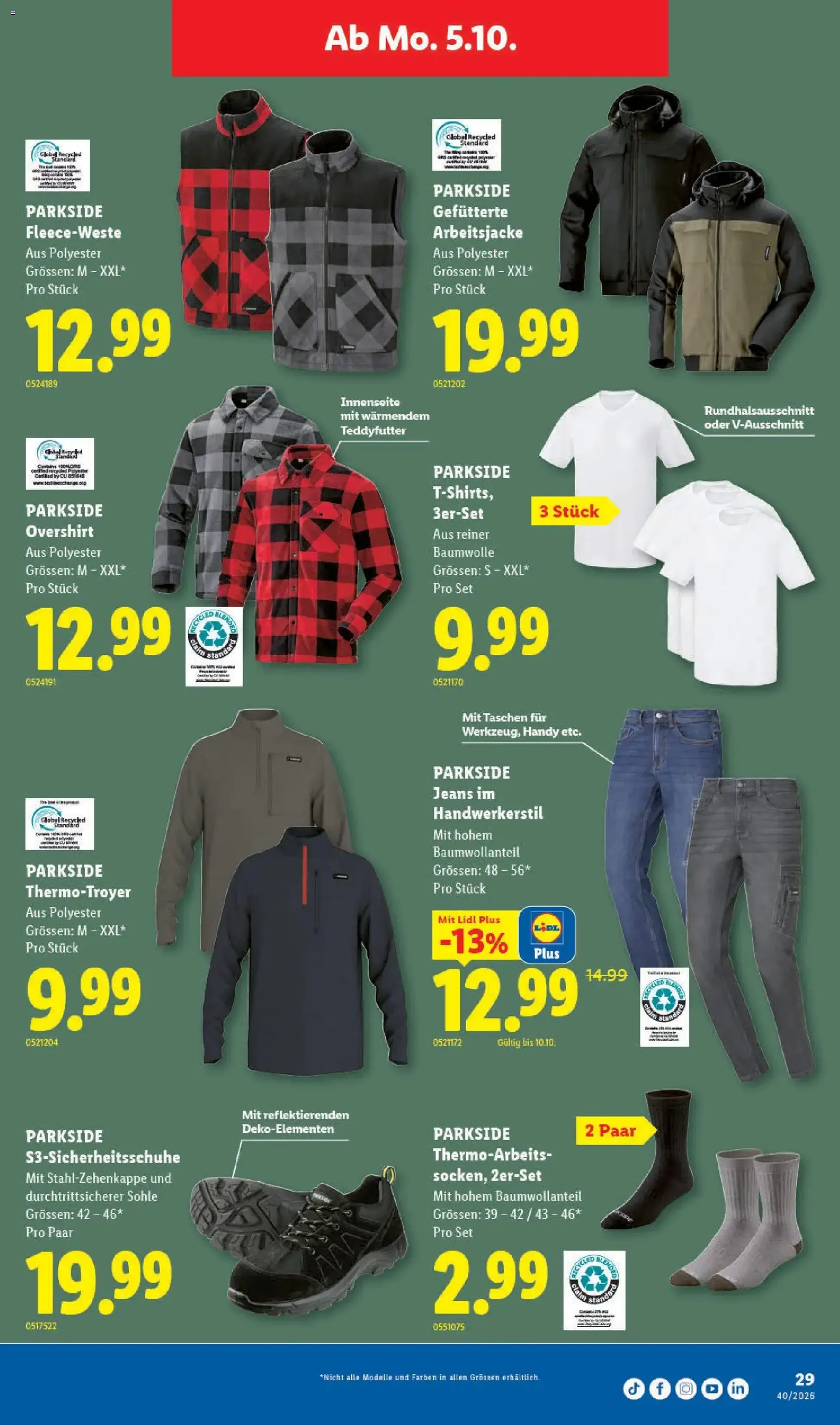 Lidl aktionen - Gültiger Prospekt ab 01.10.2026, Seite 29 von insgesamt 35