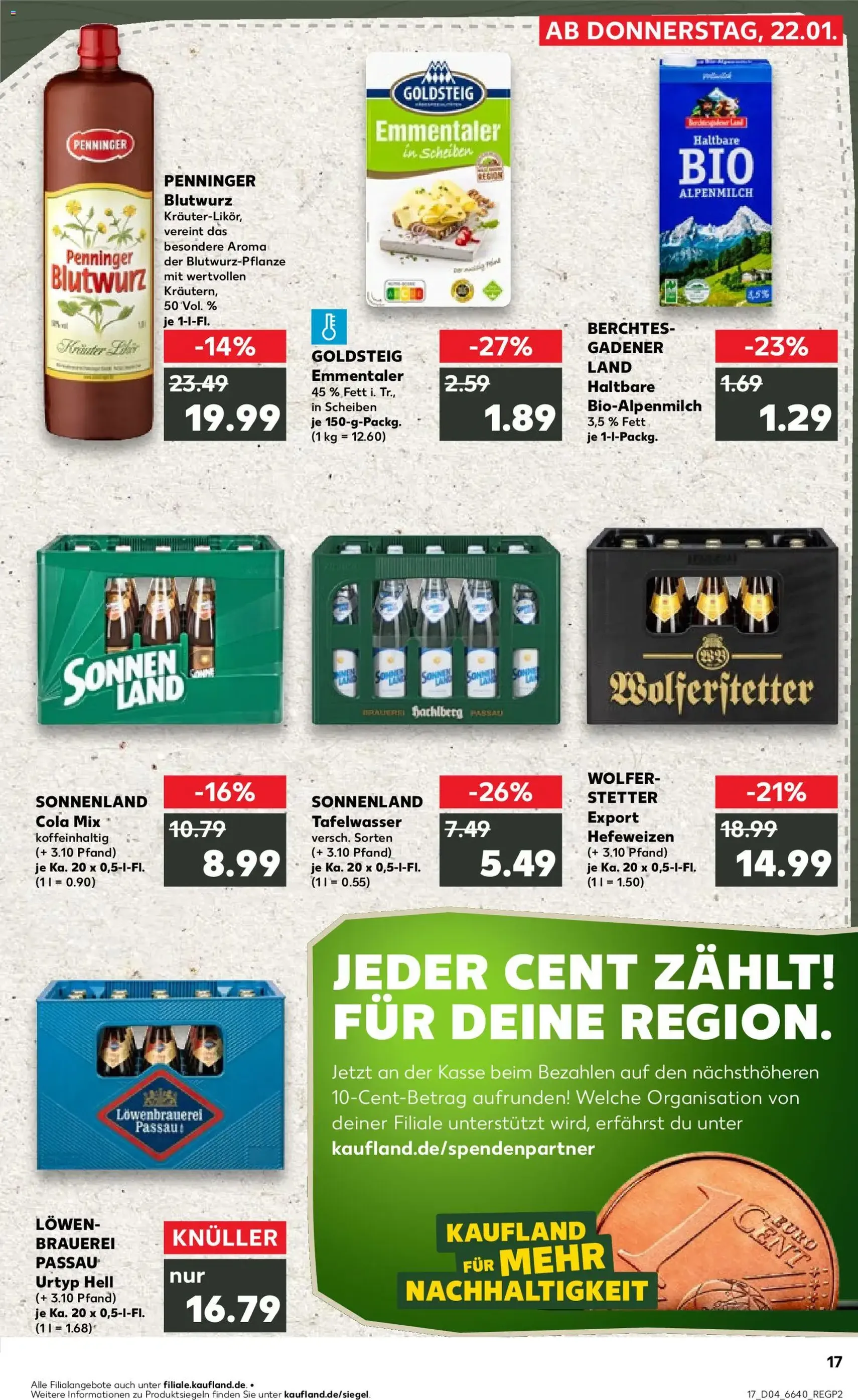 Kaufland Prospekt - Gültiger Prospekt ab 22.01.2026, Seite 17 von insgesamt 59