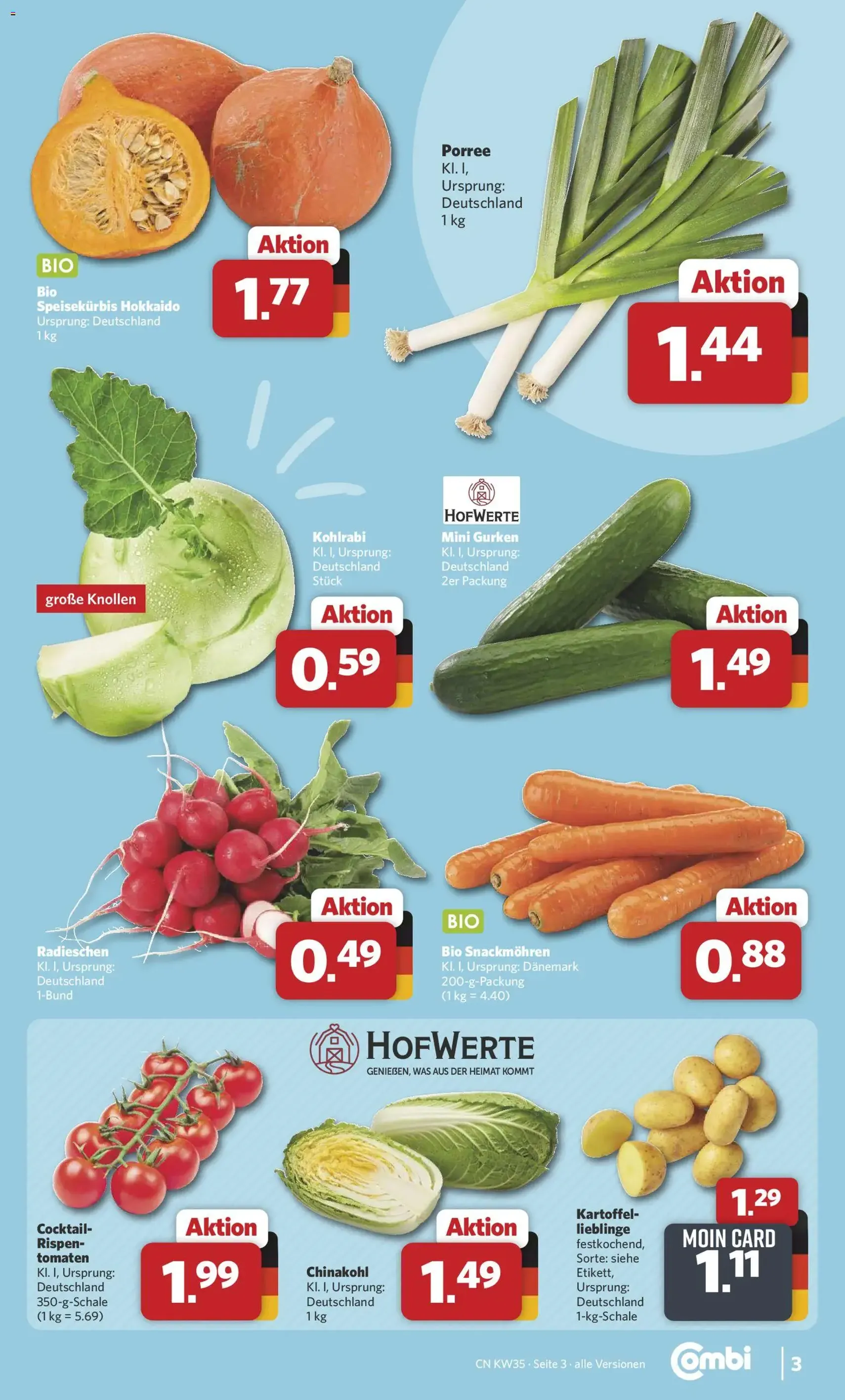 Combi Prospekt - Gültiger Prospekt ab 24.08.2026, Seite 3 von insgesamt 35