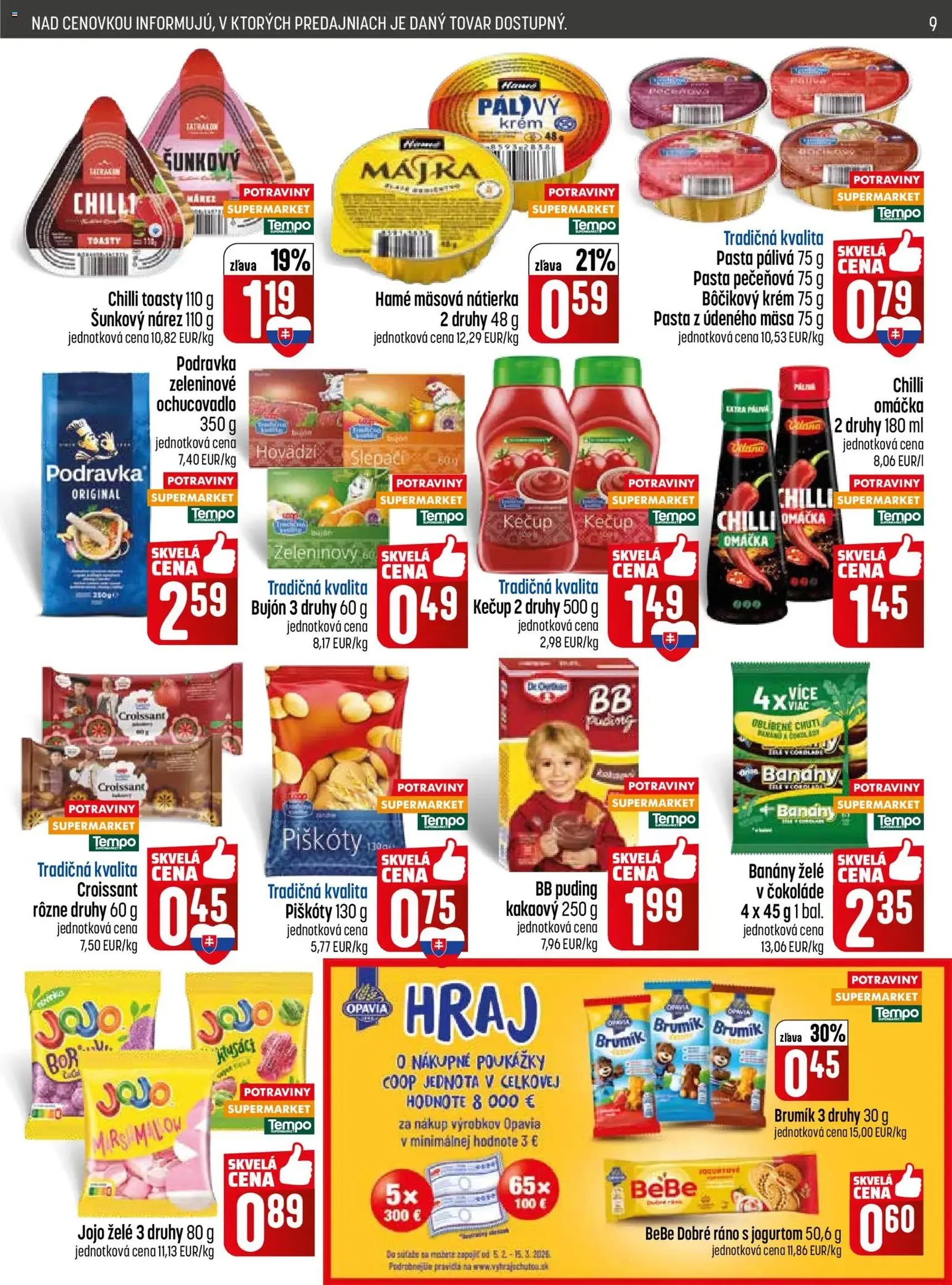 COOP Jednota leták - platný leták od 26.02.2026 strana 9 z 28