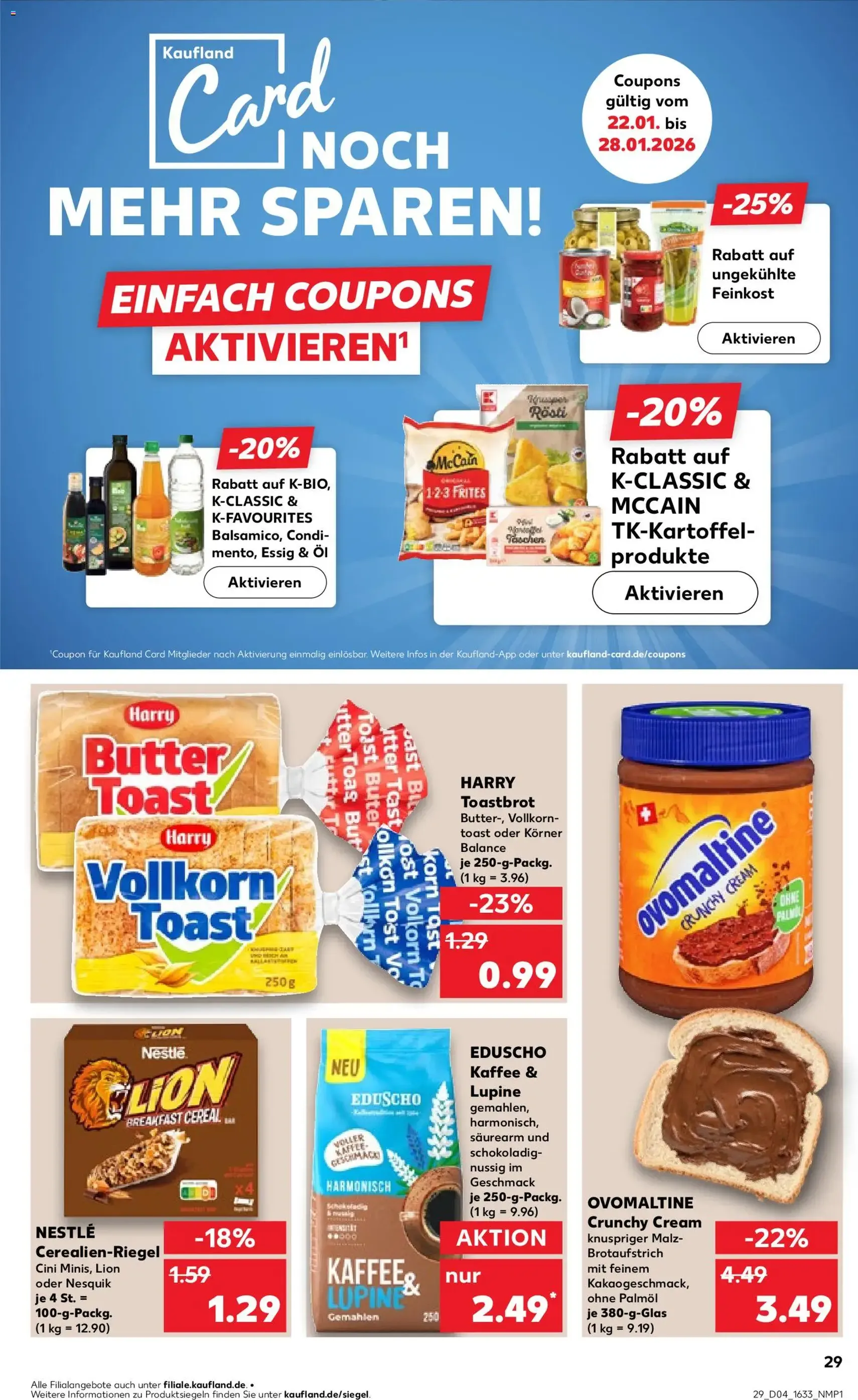 Kaufland Prospekt - Gültiger Prospekt ab 22.01.2026, Seite 29 von insgesamt 59