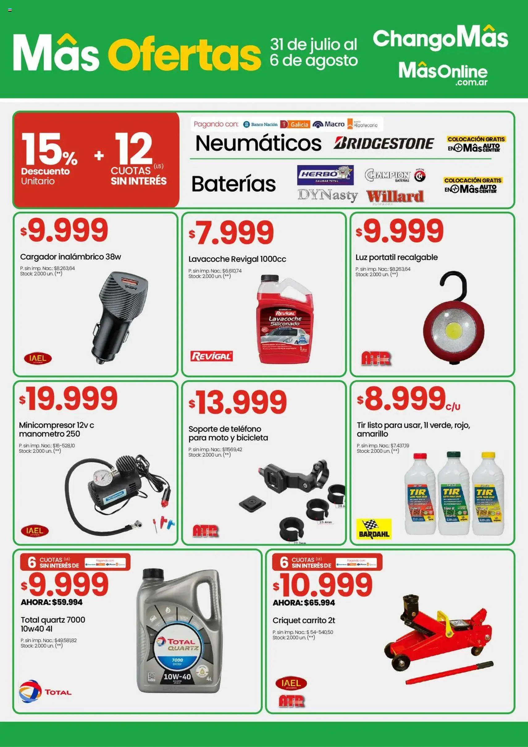 Changomas ofertas - folleto válido desde 31/07/2025 página 11 de 12 Changomas ofertas - folleto válido desde 31/07/2025 página 11 de 12