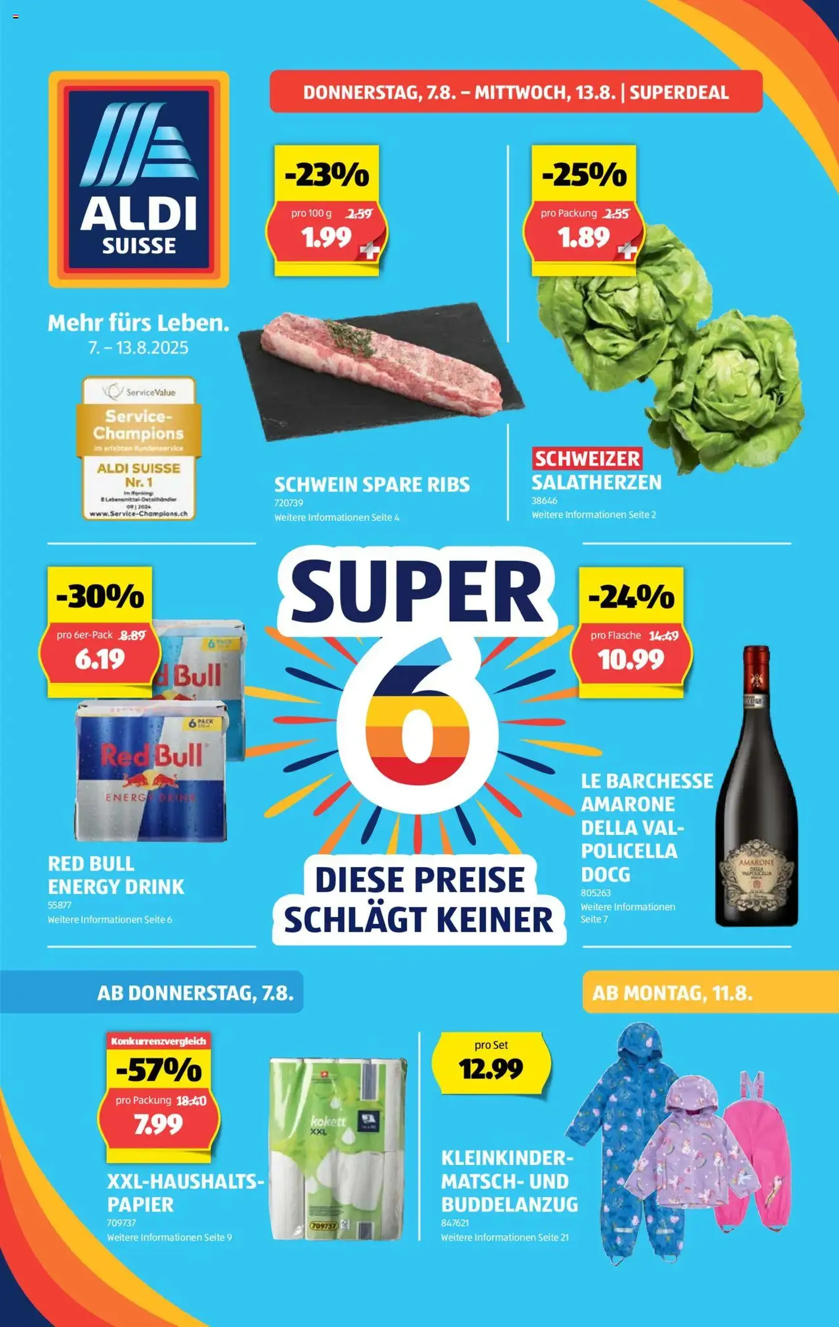 Aldi Aktionen - Gültiger Prospekt ab 07.08.2025, Seite 1 von insgesamt 35