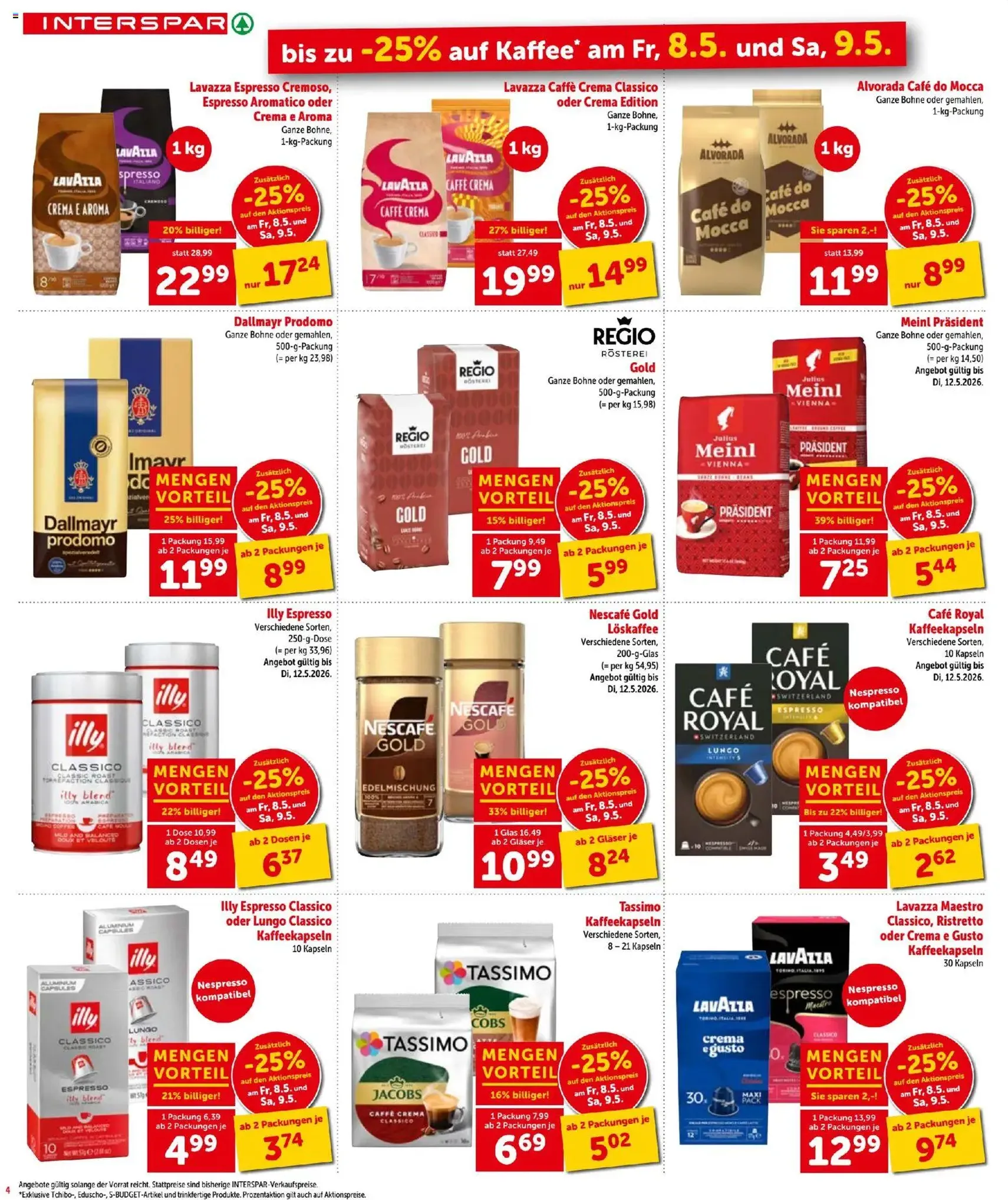 Interspar - Flugblatt - Gültiger Prospekt ab 07.05.2026, Seite 4 von insgesamt 24