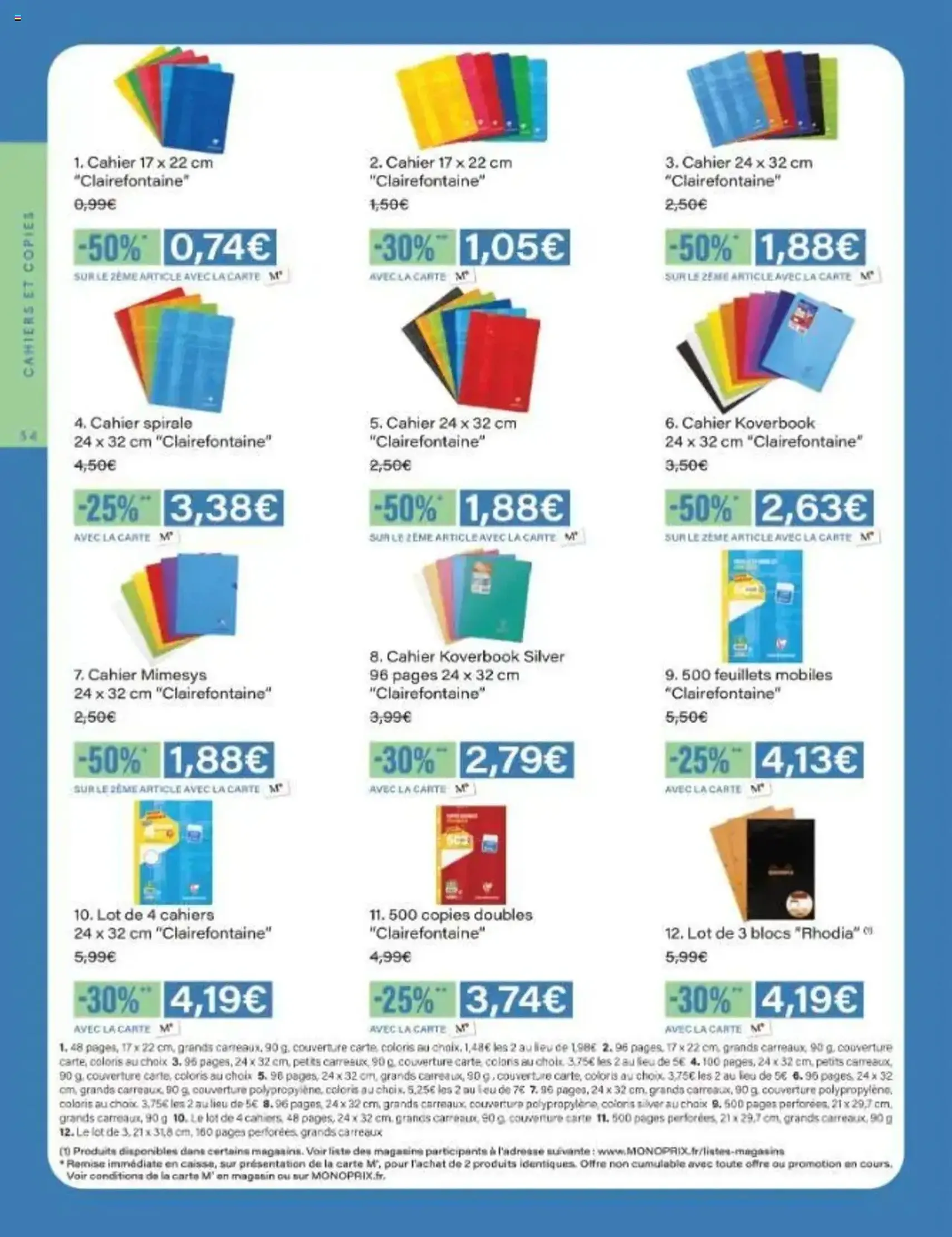 Monoprix catalogue guide de rentrée - brochure valable à partir du 05/08/2025, page 34 sur 42