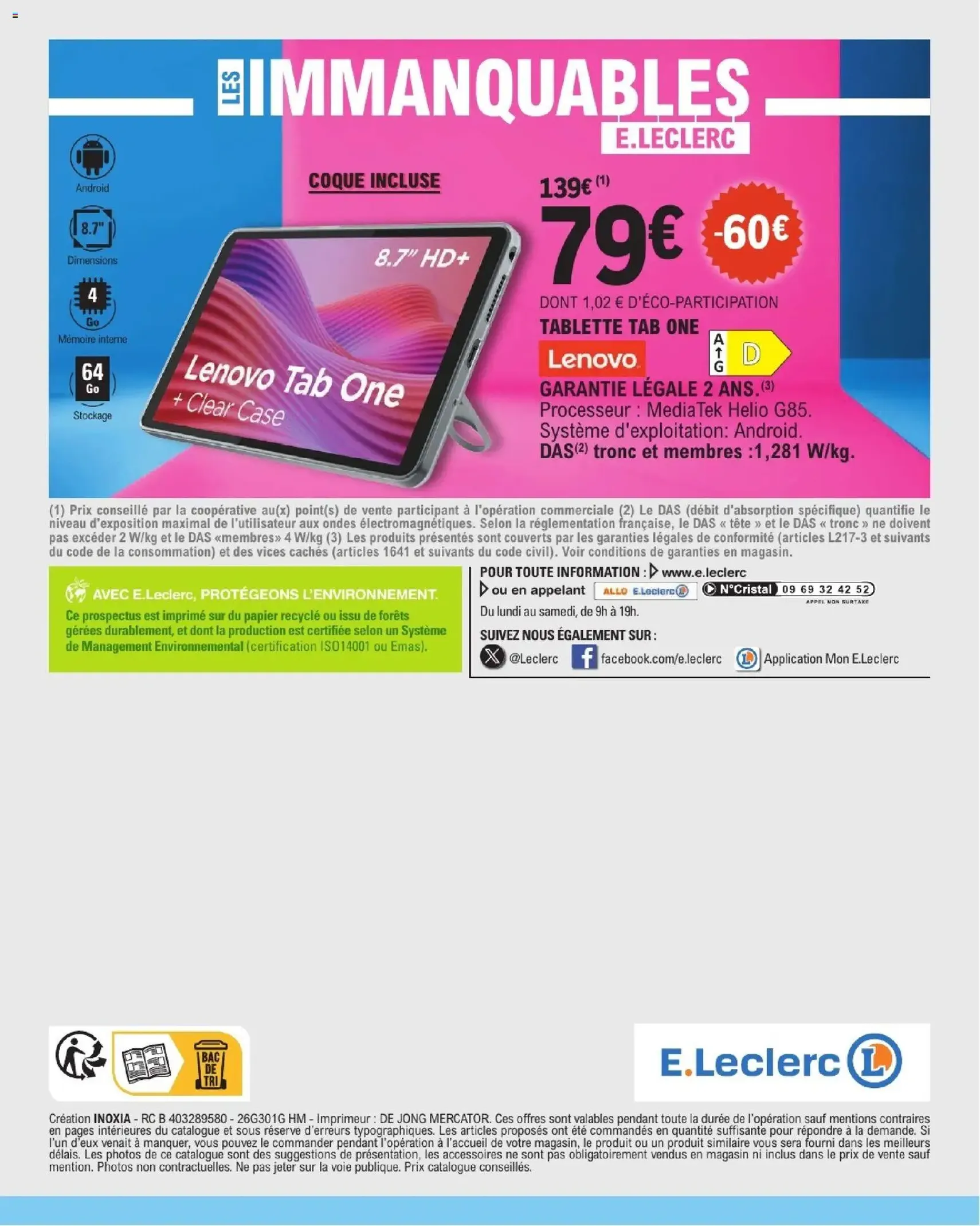 E.Leclerc catalogue semaine 2 - brochure valable à partir du 06/01/2026, page 56 sur 56