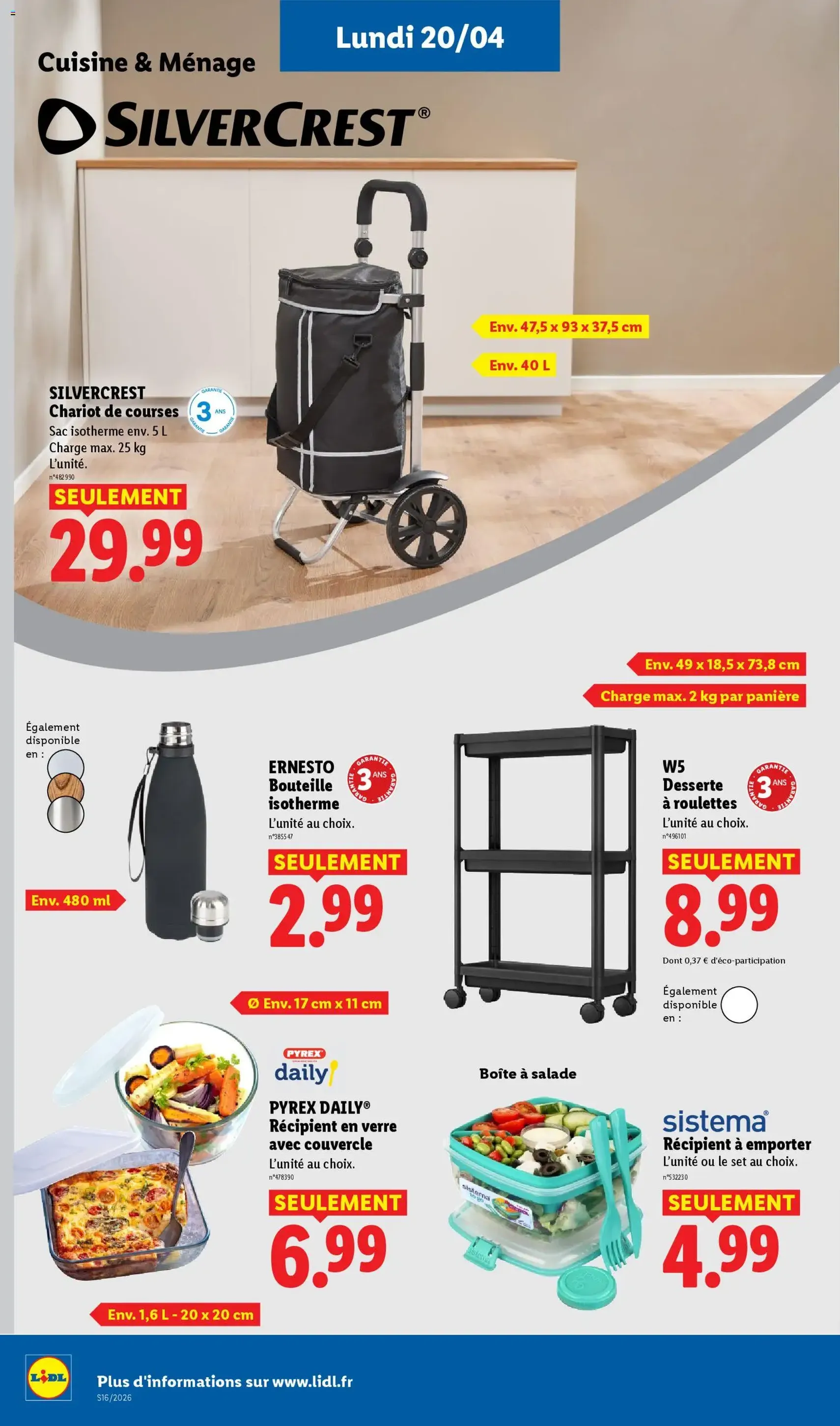 LIDL catalogue - brochure valable à partir du 16/04/2026, page 50 sur 67