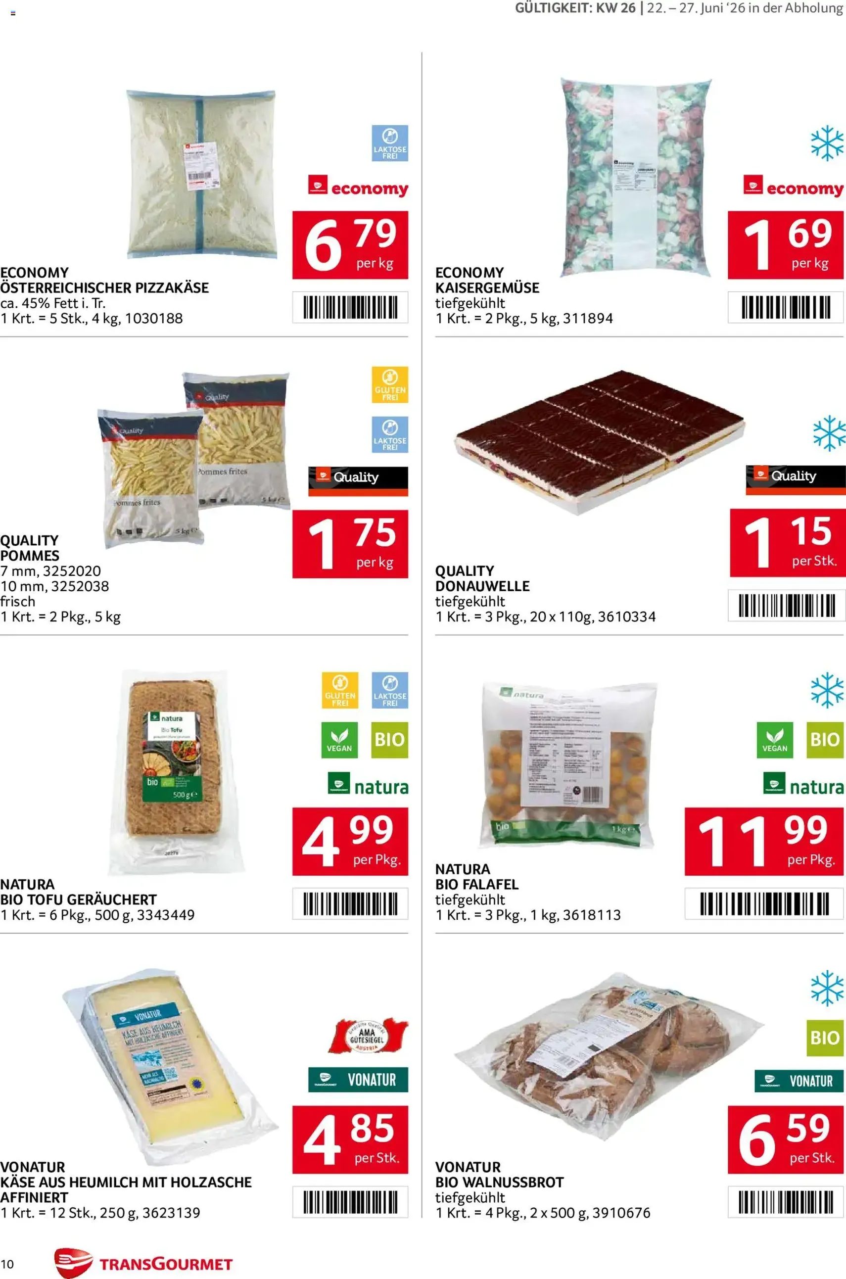 Transgourmet Flugblatt - Gültiger Prospekt ab 22.06.2026, Seite 10 von insgesamt 31
