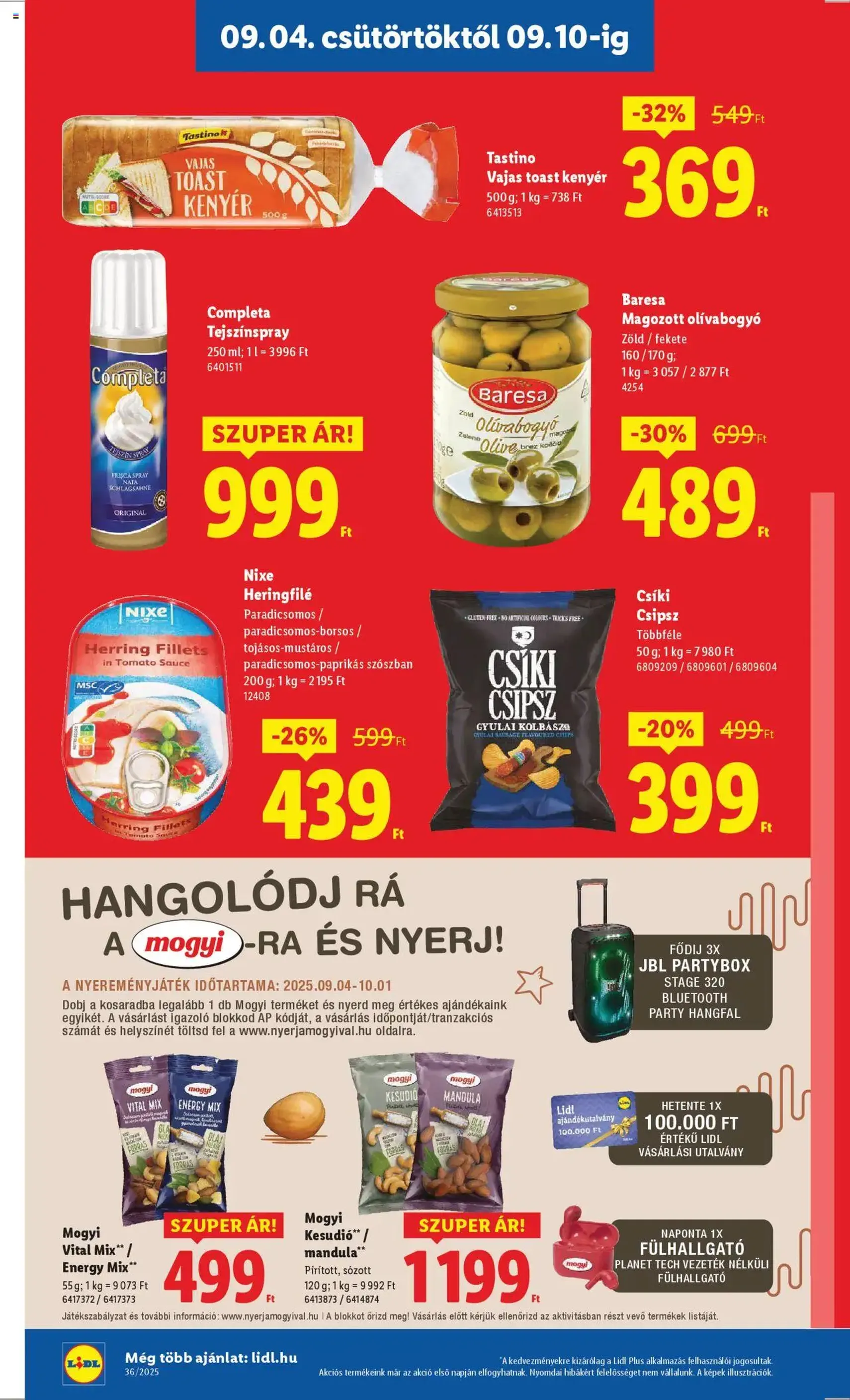 Lidl Akciós újság - 2025.09.04. érvényes szórólap 22 oldal 70 oldalból Lidl Akciós újság - 2025.09.04. érvényes szórólap 22 oldal 70 oldalból