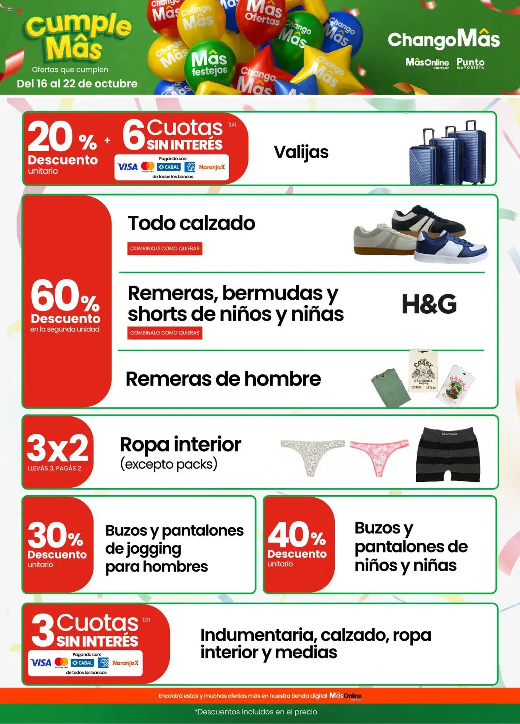 Changomas ofertas - folleto válido desde 16/10/2025 página 9 de 17 Changomas ofertas - folleto válido desde 16/10/2025 página 9 de 17