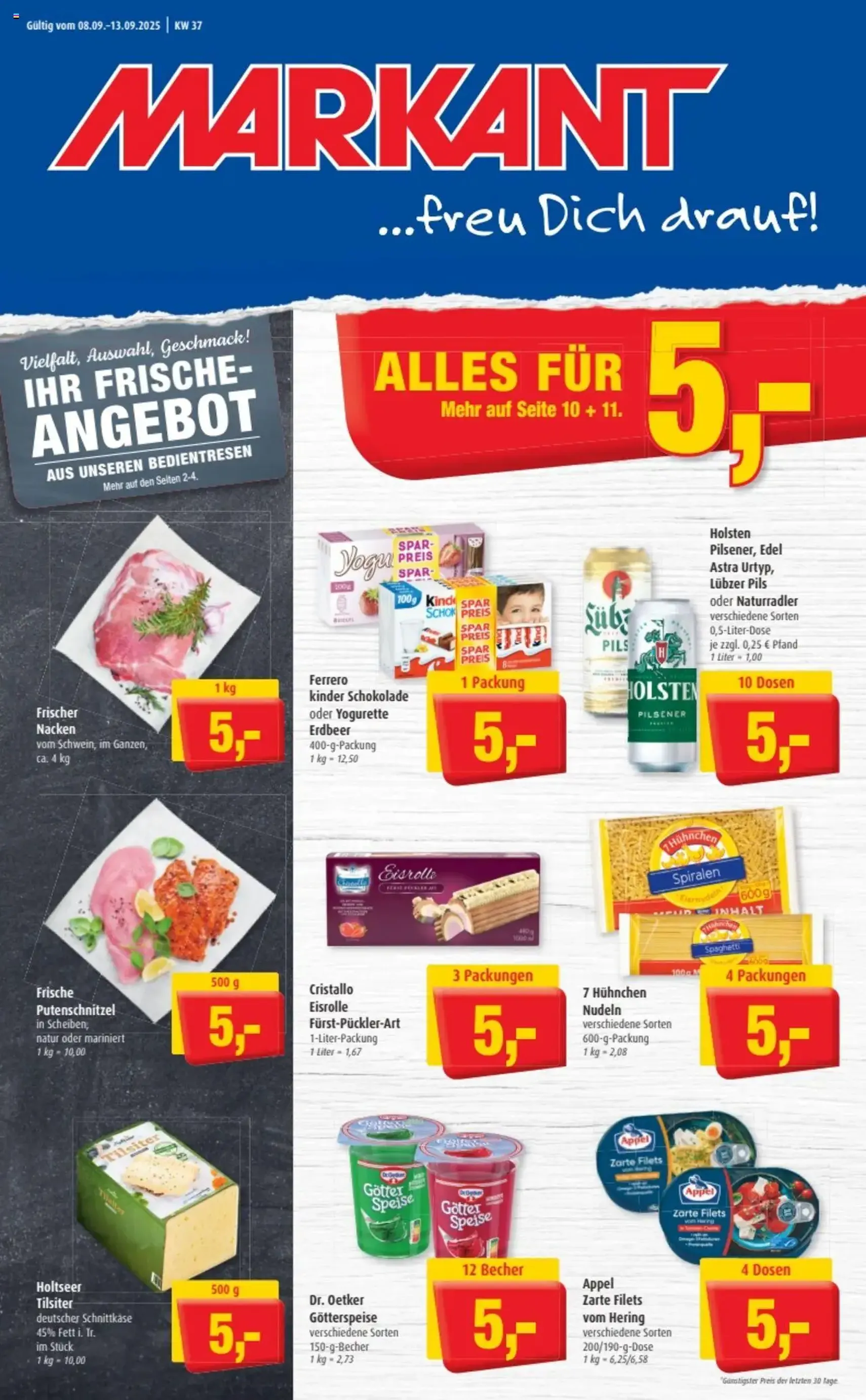 Markant Prospekt - Gültiger Prospekt ab 08.09.2025, Seite 1 von insgesamt 14