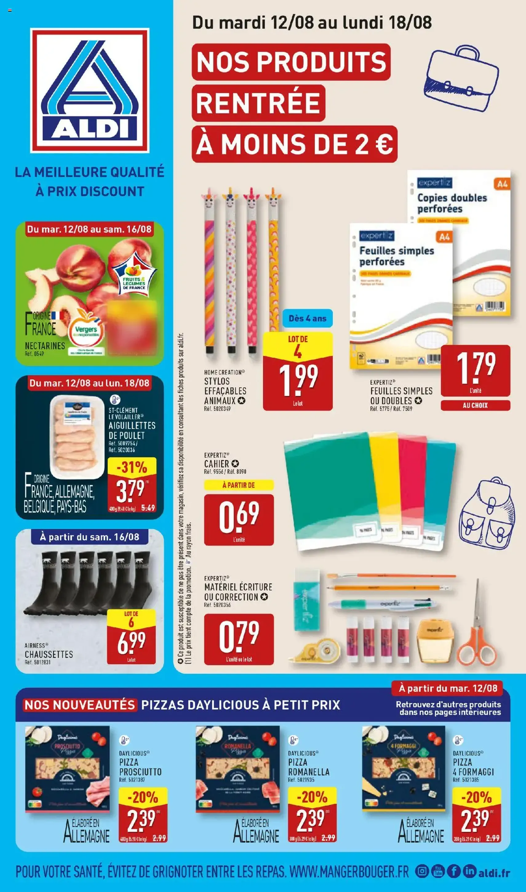 Aldi catalogue semaine 33 - brochure valable à partir du 12/08/2025, page 1 sur 51 Aldi catalogue semaine 33 - brochure valable à partir du 12/08/2025, page 1 sur 51