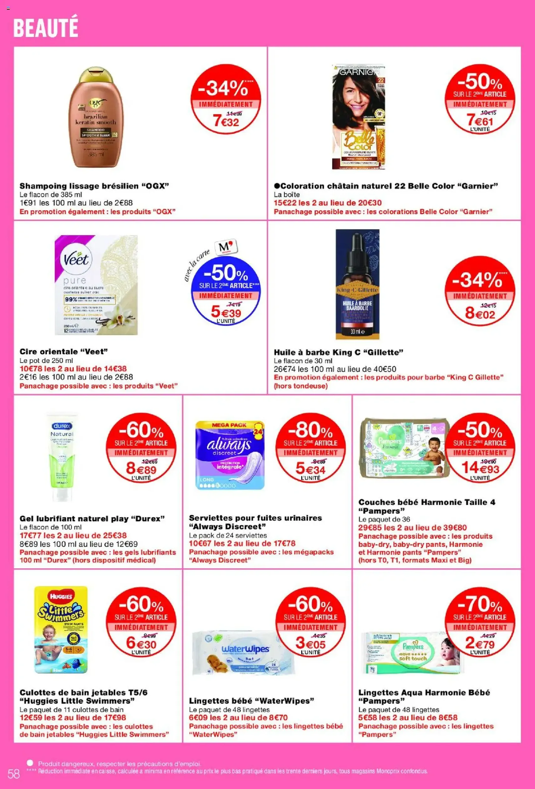 Monoprix catalogue - brochure valable à partir du 16/06/2026, page 58 sur 65