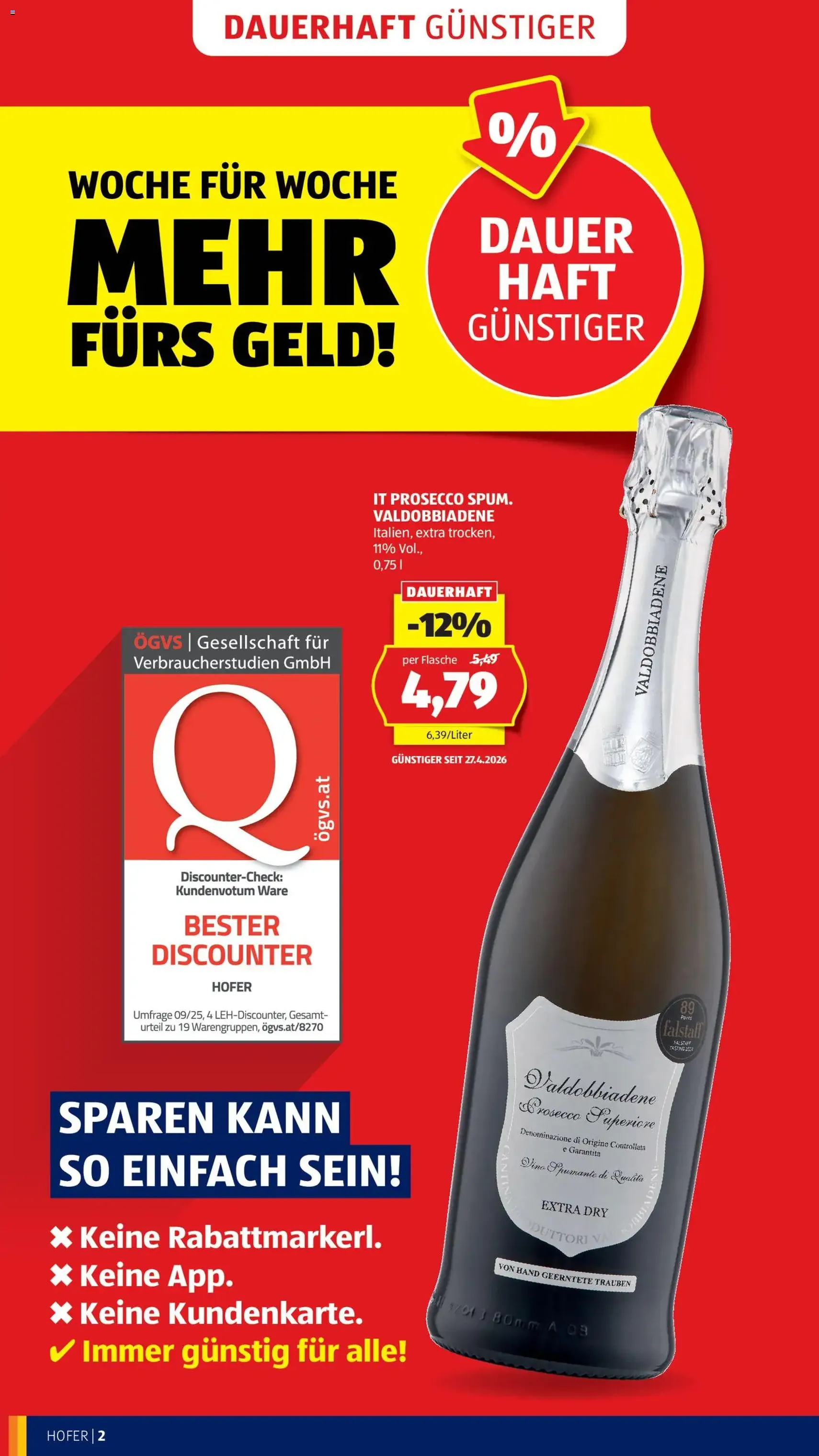 Hofer Flugblatt - Gültiger Prospekt ab 29.04.2026, Seite 4 von insgesamt 47