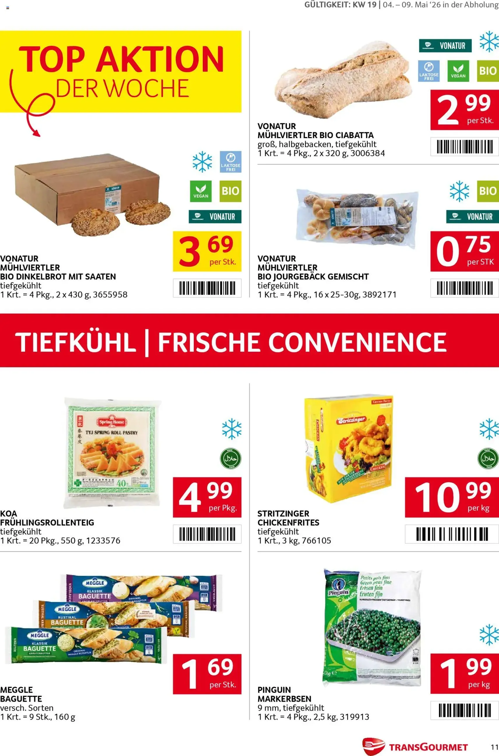 Transgourmet Flugblatt - Gültiger Prospekt ab 04.05.2026, Seite 11 von insgesamt 32