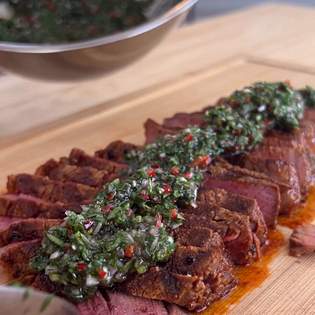 Recipe preview Scotch Fillet Steak with Chimichurri sauce