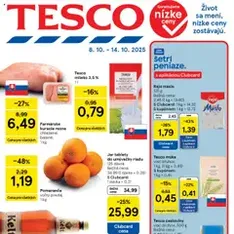 Tesco Hypermarket - leták - náhľad letáku platný od 08.10.2025