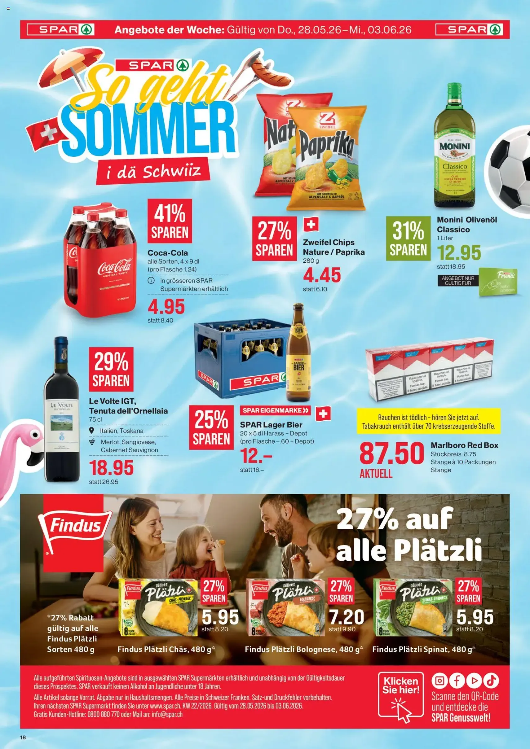 SPAR aktionen - Gültiger Prospekt ab 28.05.2026, Seite 18 von insgesamt 18
