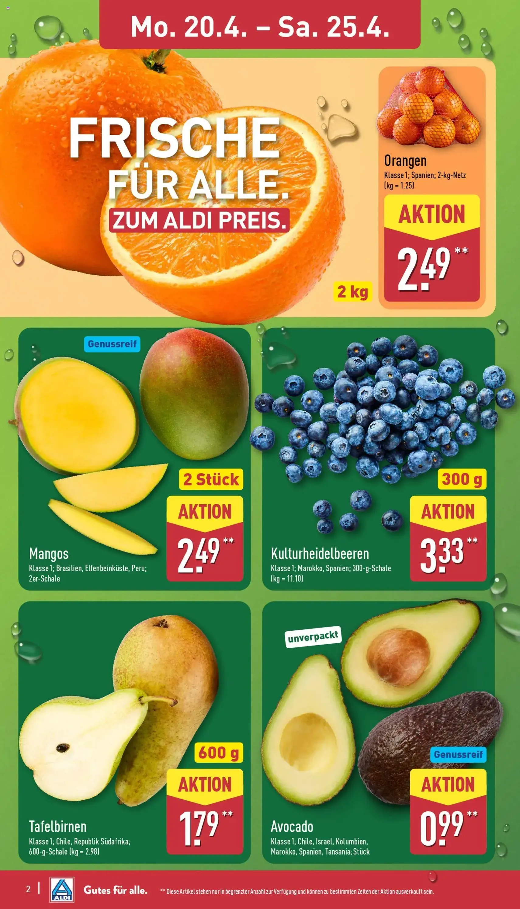Aldi Prospekt - Gültiger Prospekt ab 20.04.2026, Seite 2 von insgesamt 39