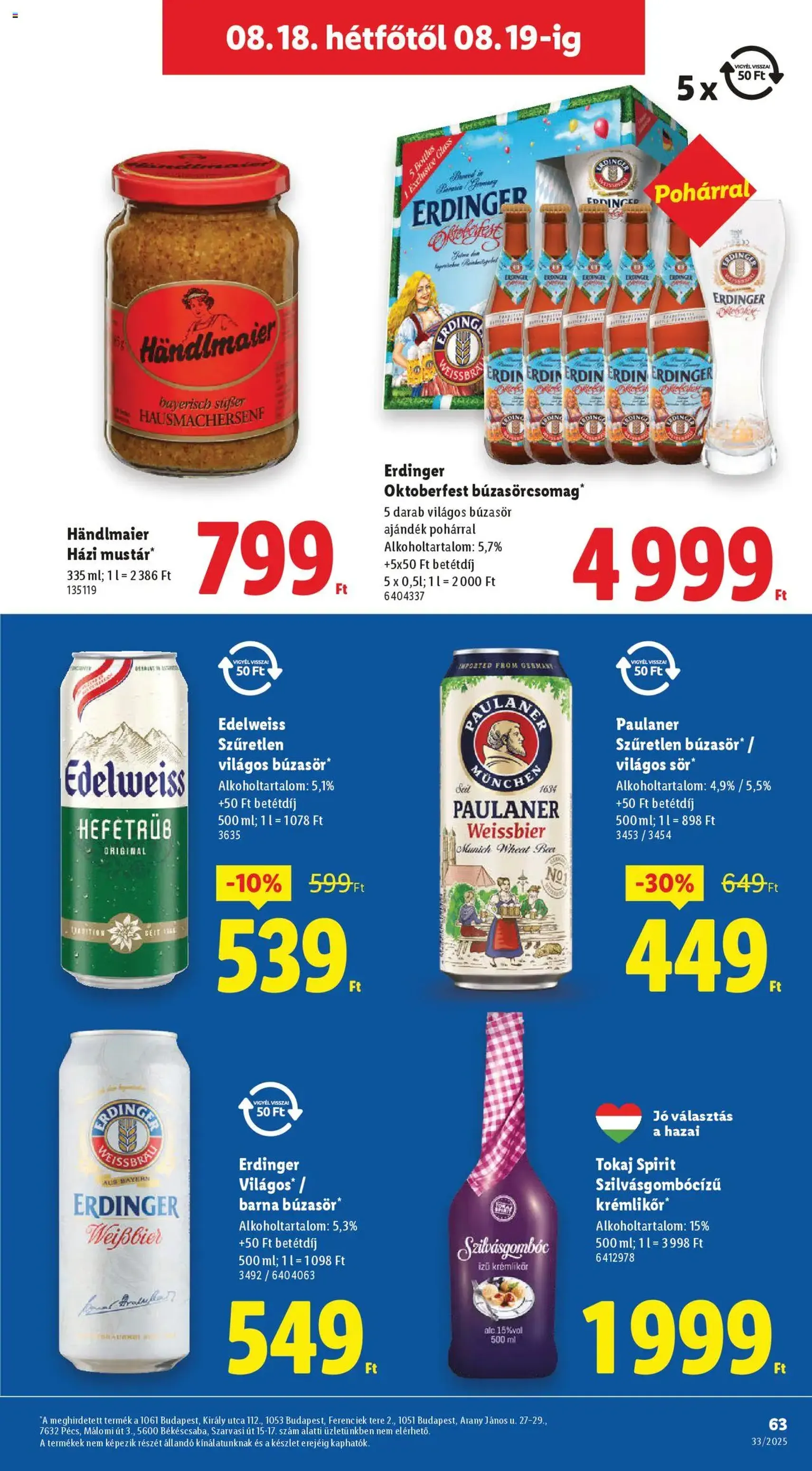 Lidl Akciós újság - 2025.08.14. érvényes szórólap 63 oldal 64 oldalból