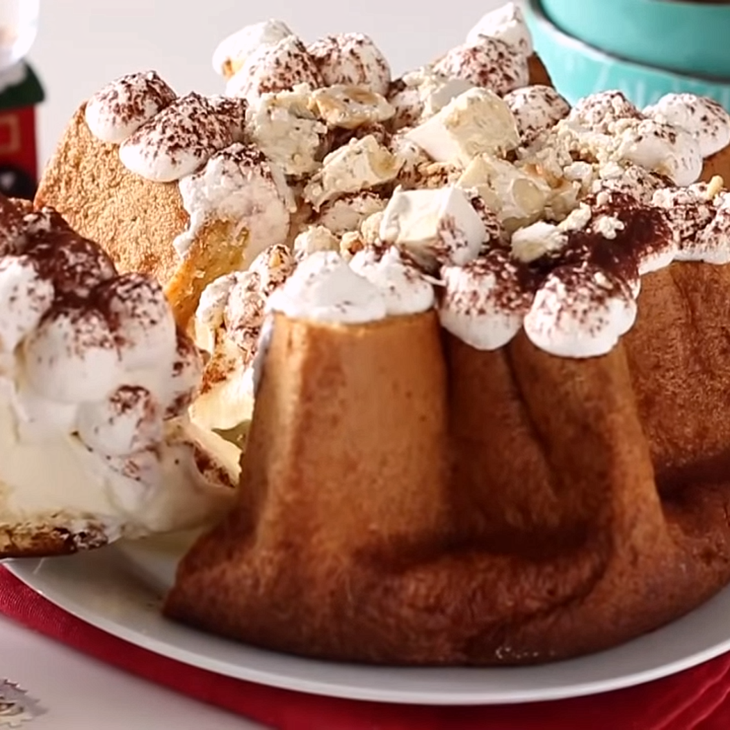 Stelle di Natale alla crema di mascarpone