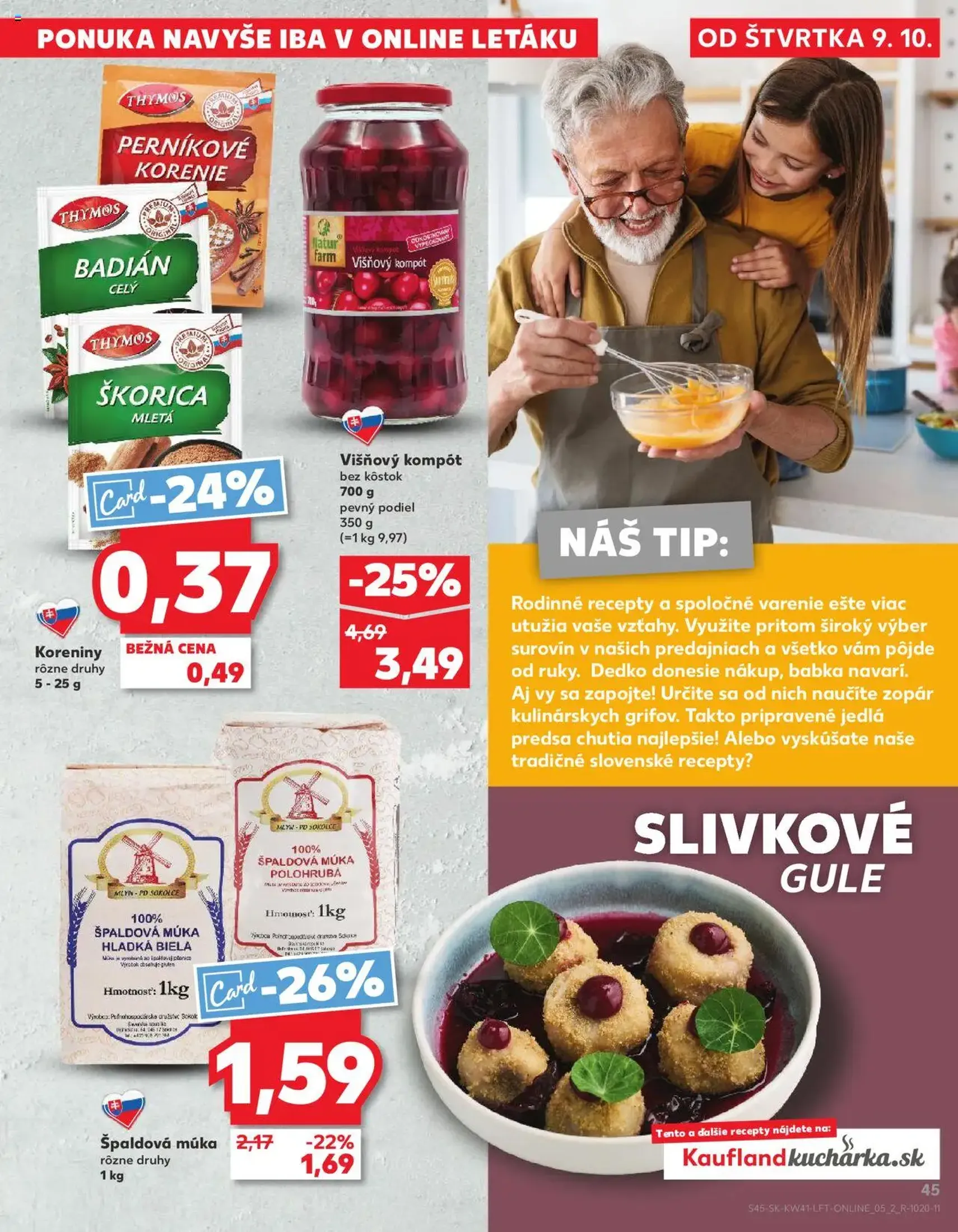 Kaufland Bratislava-Avion - platný leták od 09.10.2025 strana 45 z 80