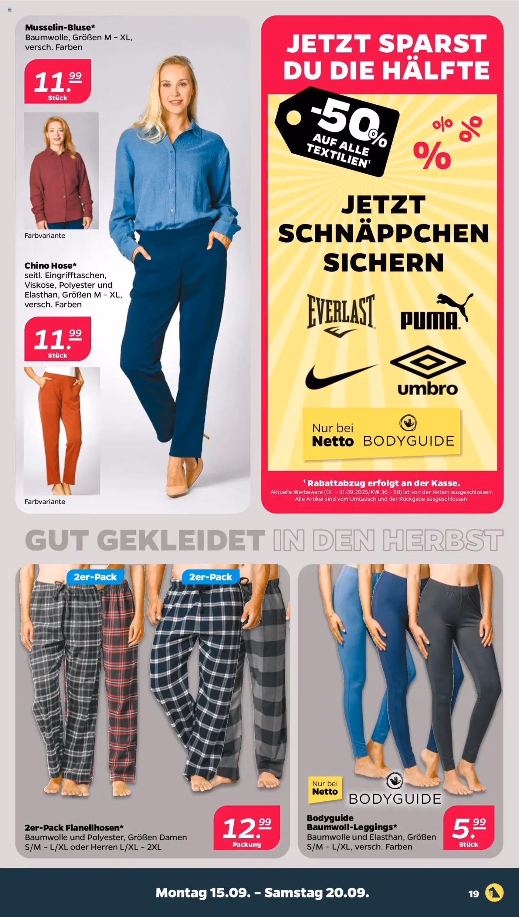 Netto Prospekt - Gültiger Prospekt ab 15.09.2025, Seite 19 von insgesamt 33 Netto Prospekt - Gültiger Prospekt ab 15.09.2025, Seite 19 von insgesamt 33