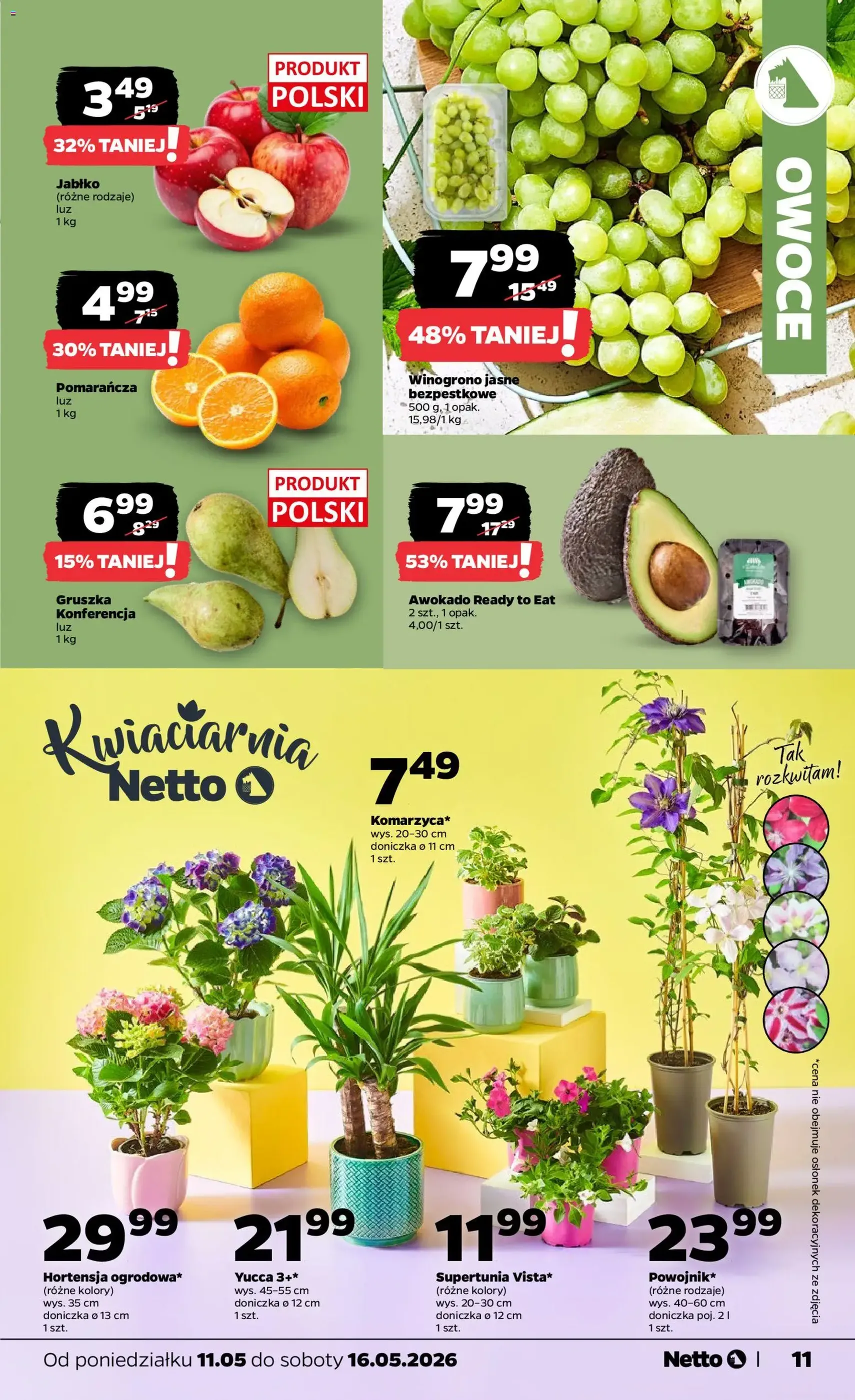 Netto gazetka od poniedziałku spożywcza - ważny gazetka od 11.05.2026 strona 11 z 36