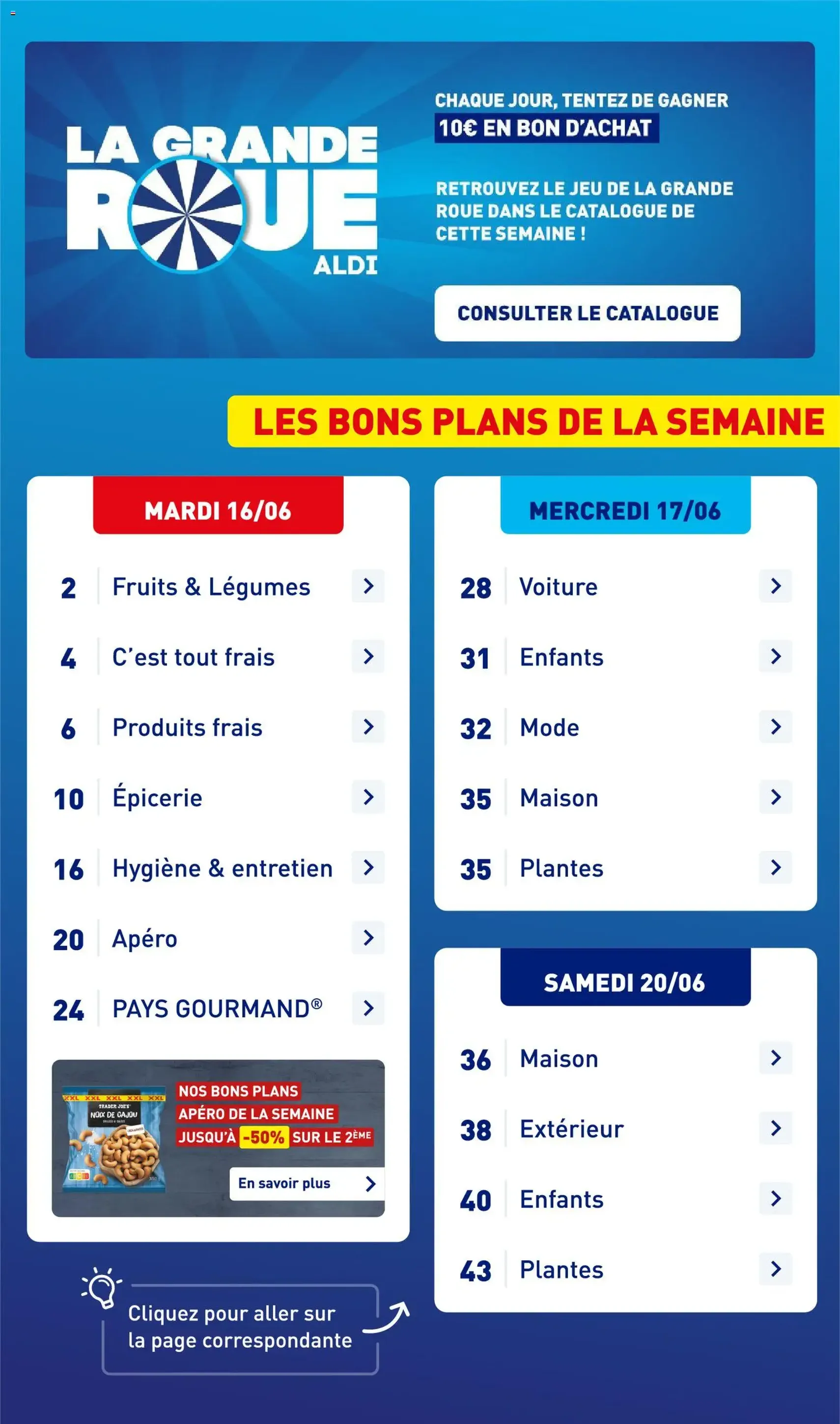 Aldi catalogue - brochure valable à partir du 16/06/2026, page 3 sur 47