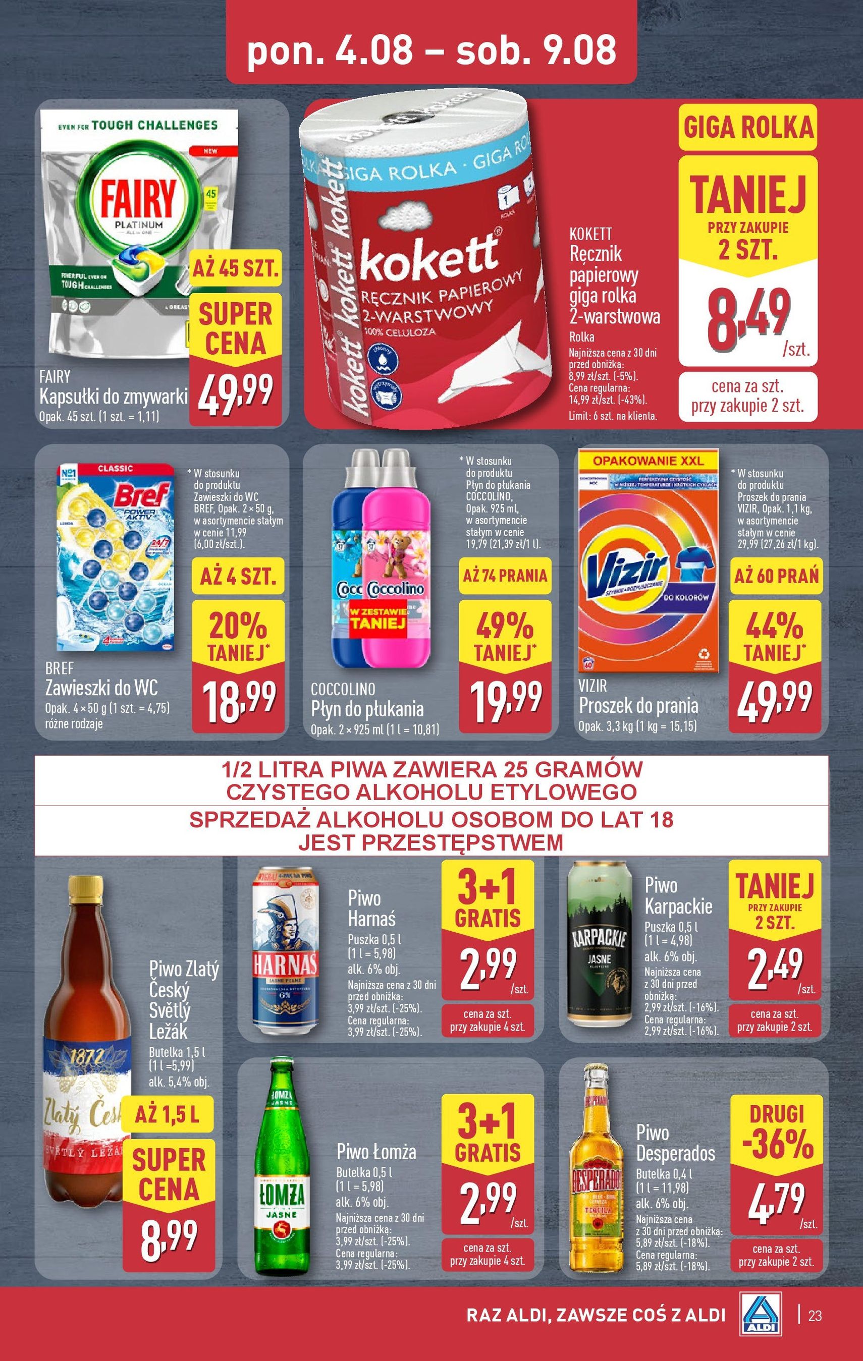 Aldi Gazetka - ważny gazetka od 04.08.2025 strona 23 z 42 Aldi Gazetka - ważny gazetka od 04.08.2025 strona 23 z 42
