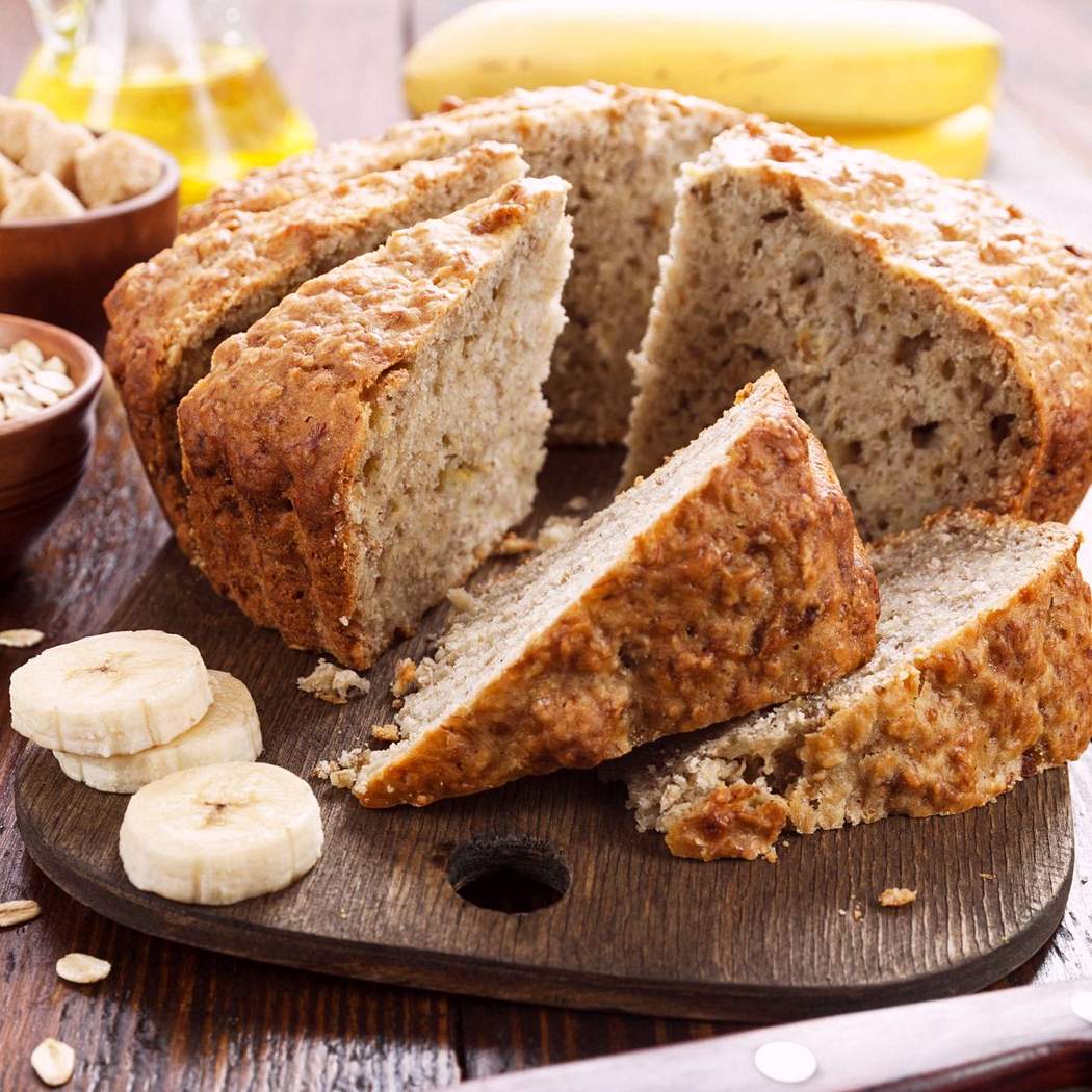 Egyszerű zabpehely és banán torta
