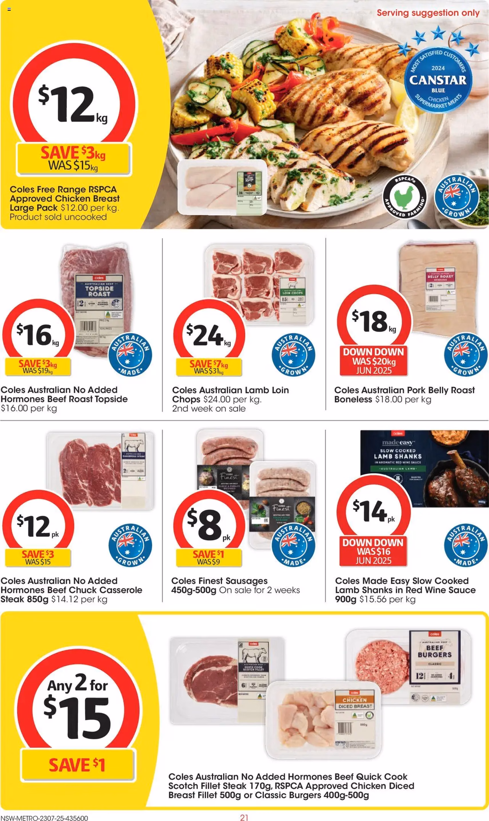 Coles Catalogue NSW - valid flyer from 23/07/2025, page 21 of 47 Coles Catalogue NSW - valid flyer from 23/07/2025, page 21 of 47