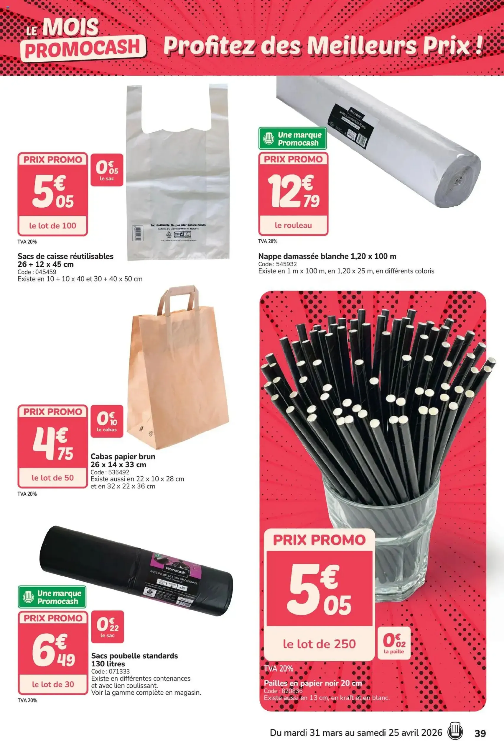 Promocash catalogue - brochure valable à partir du 31/03/2026, page 39 sur 44