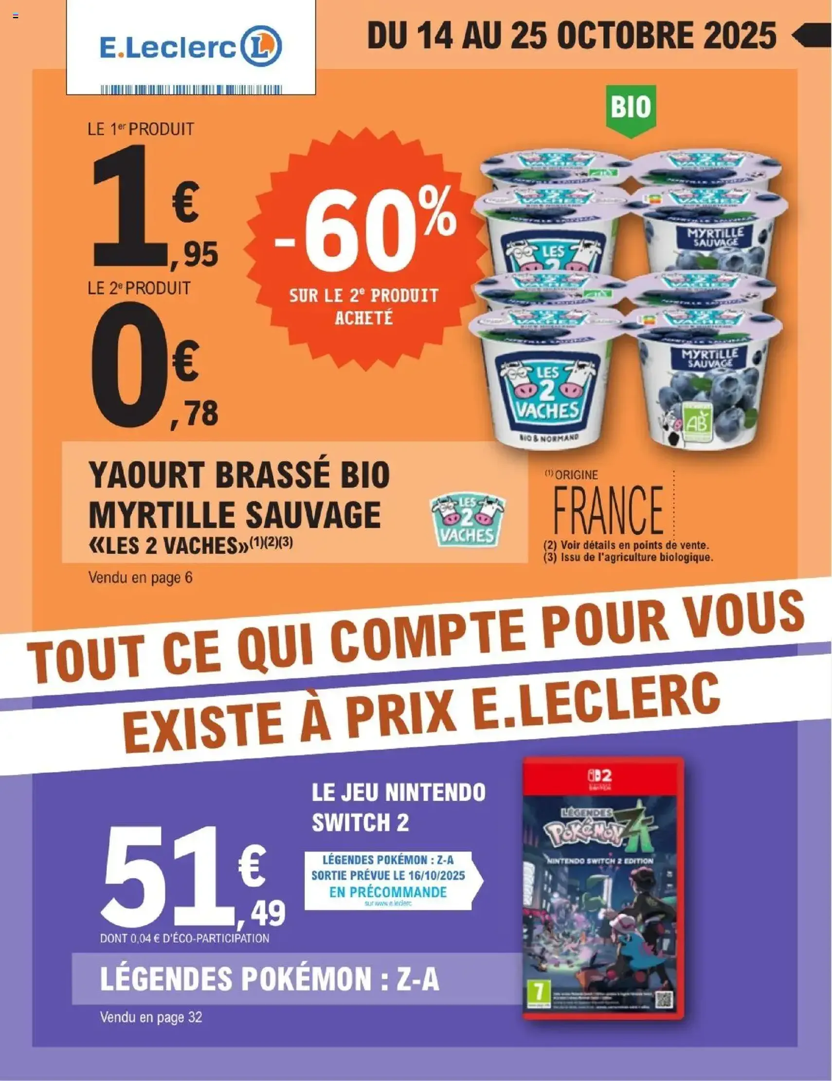 E.Leclerc catalogue semaine 42 - brochure valable à partir du 14/10/2025, page 1 sur 36