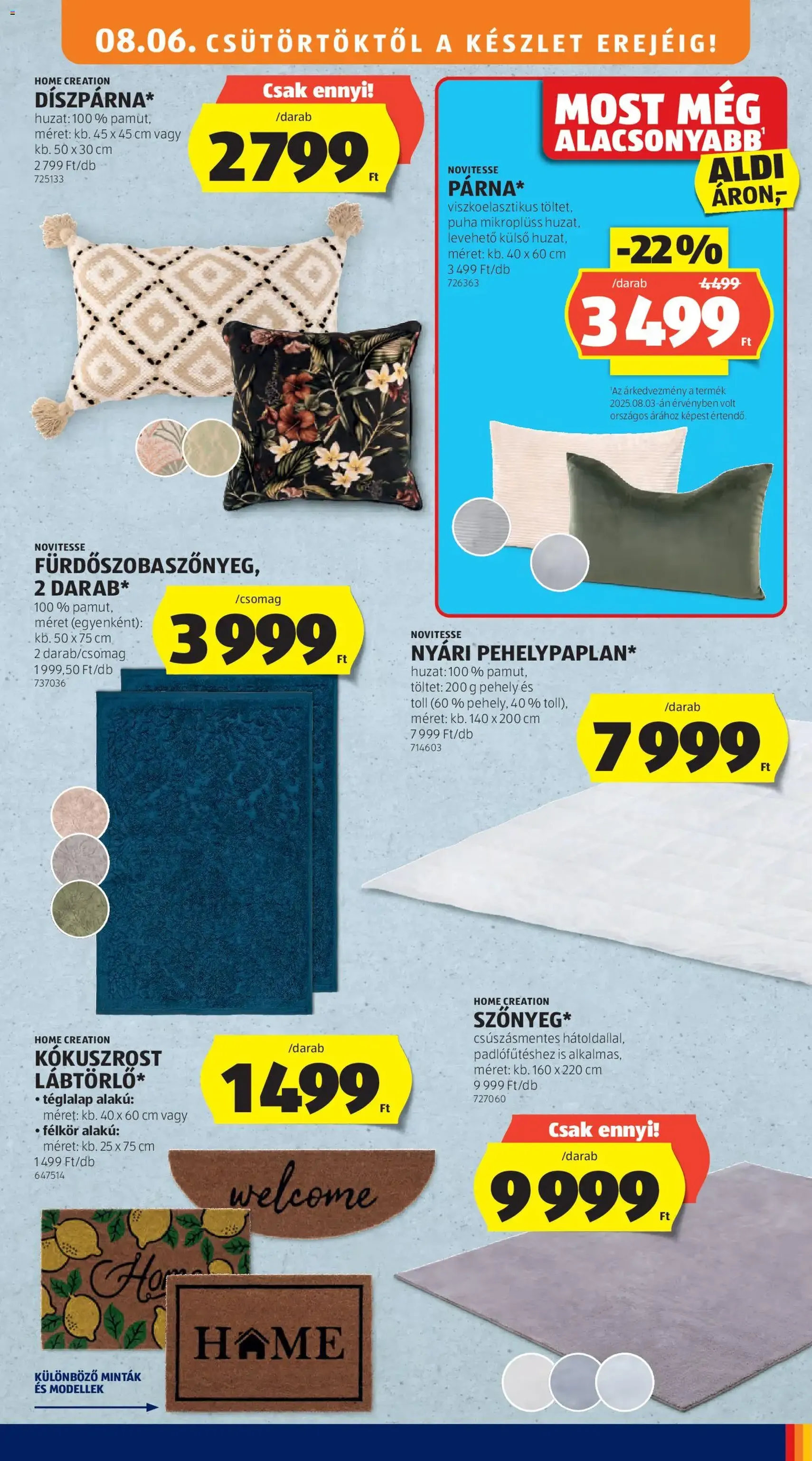Aldi akciós újság - 2026.08.06. érvényes szórólap 35 oldal 50 oldalból