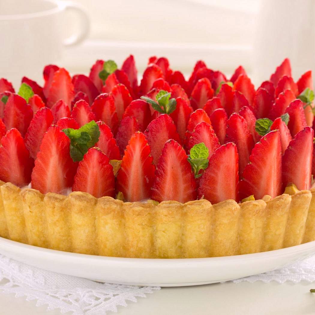 Torta con mascarpone e frutta