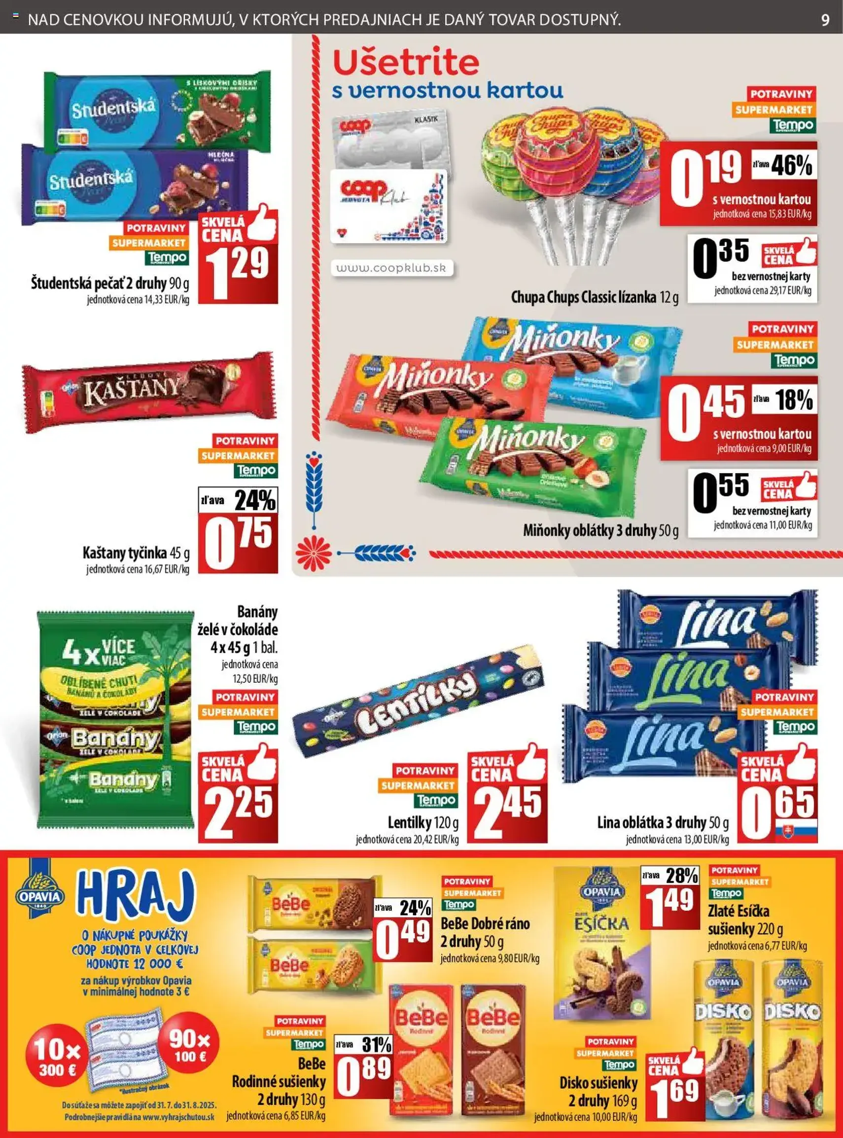 COOP Jednota leták - platný leták od 21.08.2025 strana 9 z 28