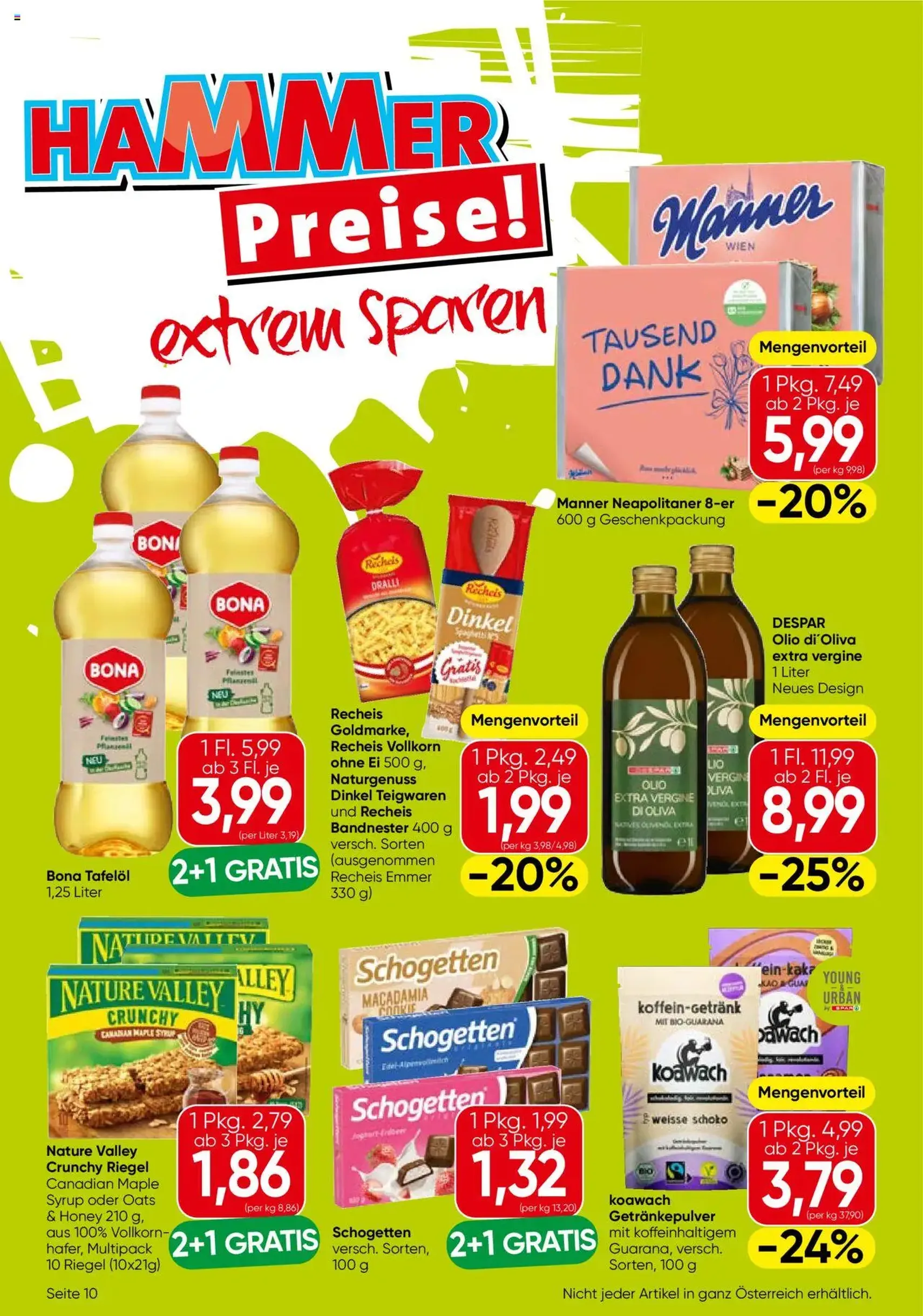 Eurospar Flugblatt - Gültiger Prospekt ab 17.07.2025, Seite 10 von insgesamt 16 Eurospar Flugblatt - Gültiger Prospekt ab 17.07.2025, Seite 10 von insgesamt 16