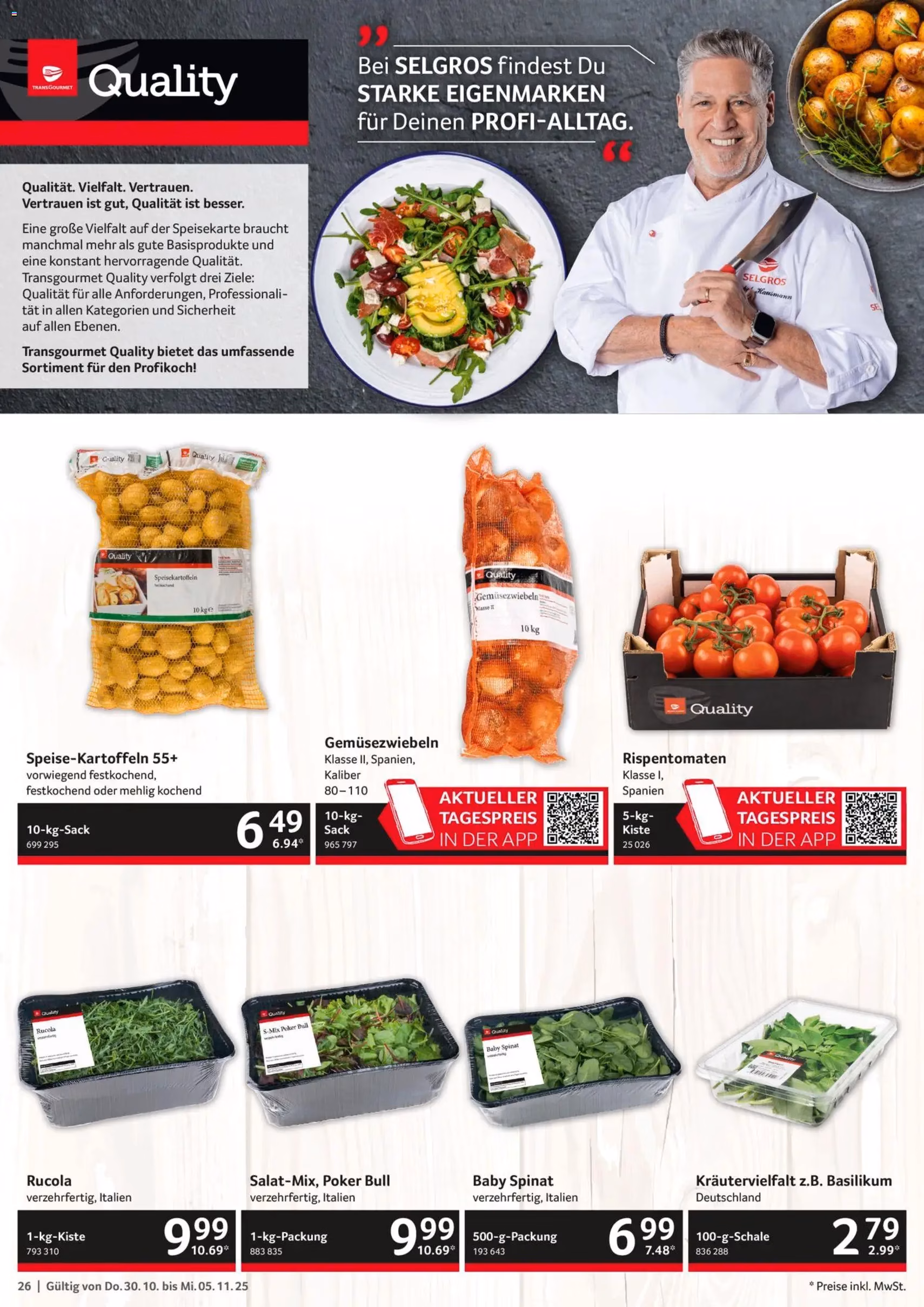 Selgros Prospekt - Gültiger Prospekt ab 30.10.2025, Seite 26 von insgesamt 32 Selgros Prospekt - Gültiger Prospekt ab 30.10.2025, Seite 26 von insgesamt 32