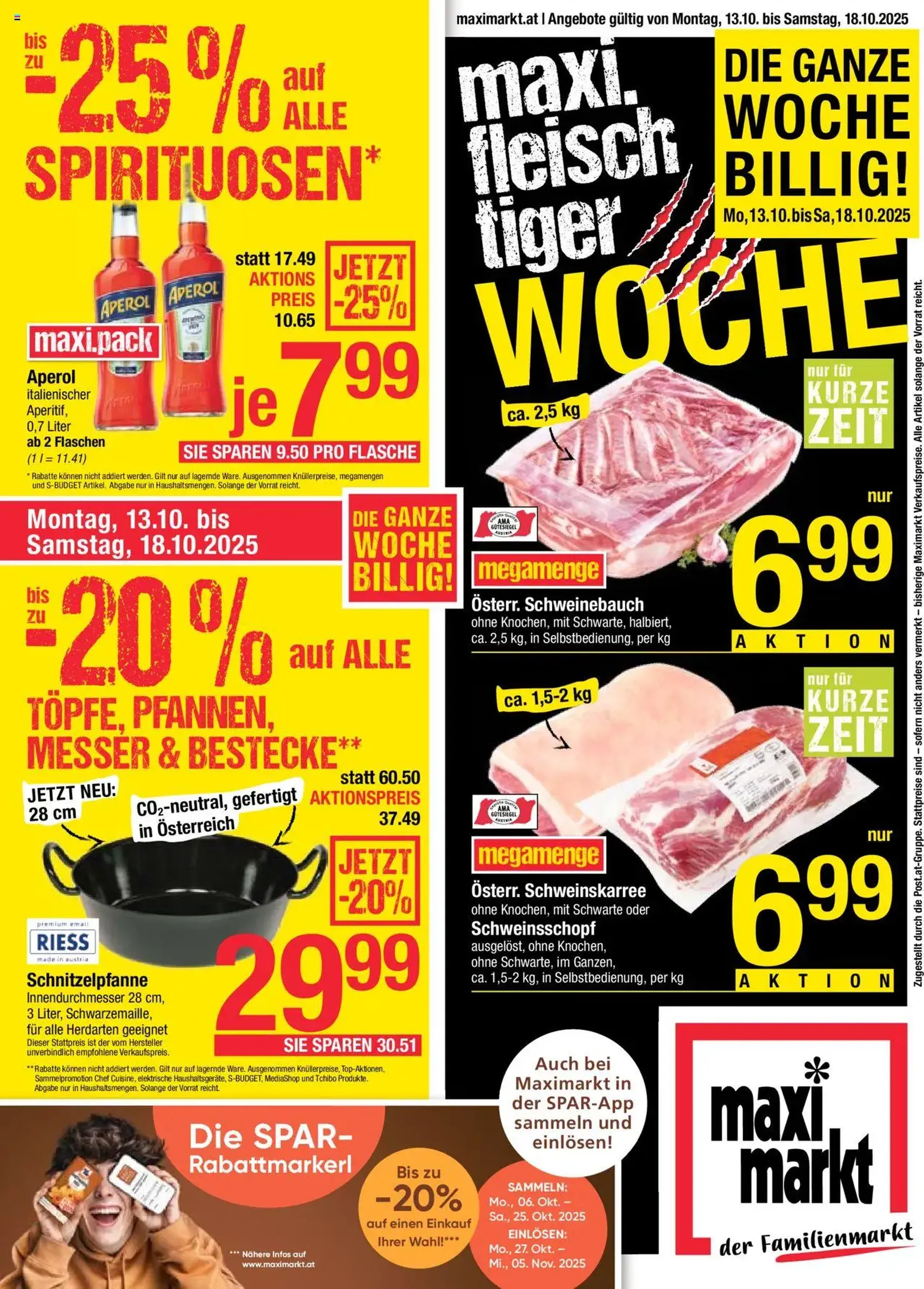 Maximarkt Flugblatt - Gültiger Prospekt ab 13.10.2025, Seite 1 von insgesamt 28 Maximarkt Flugblatt - Gültiger Prospekt ab 13.10.2025, Seite 1 von insgesamt 28