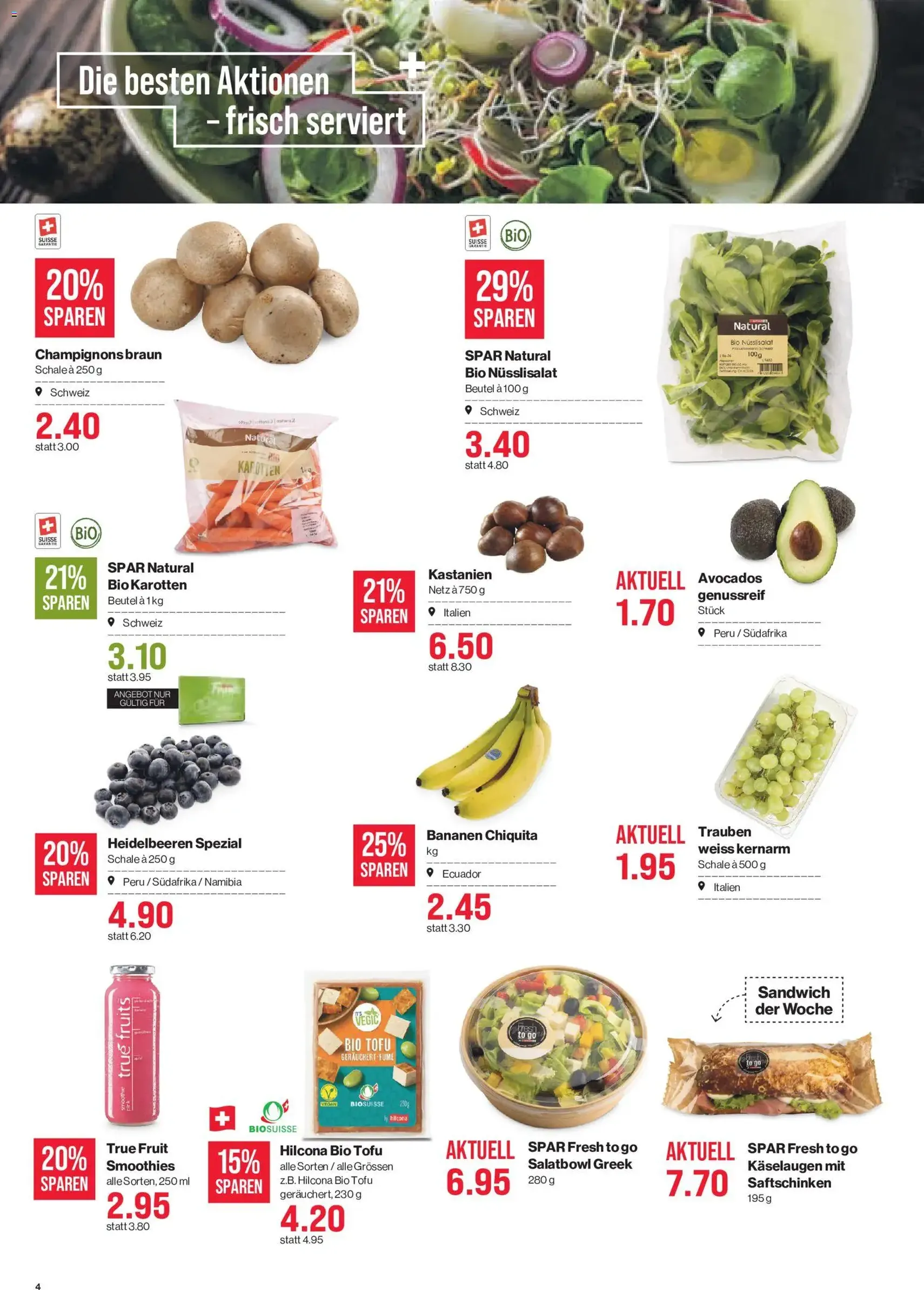 SPAR aktionen - Gültiger Prospekt ab 15.10.2026, Seite 4 von insgesamt 17