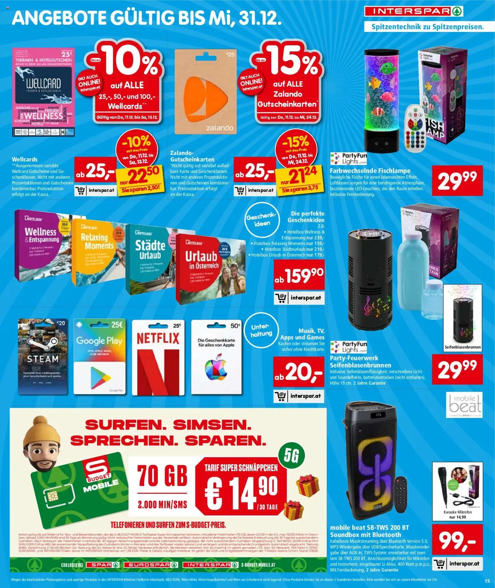 Interspar Flugblatt - Gültiger Prospekt ab 11.12.2025, Seite 16 von insgesamt 22