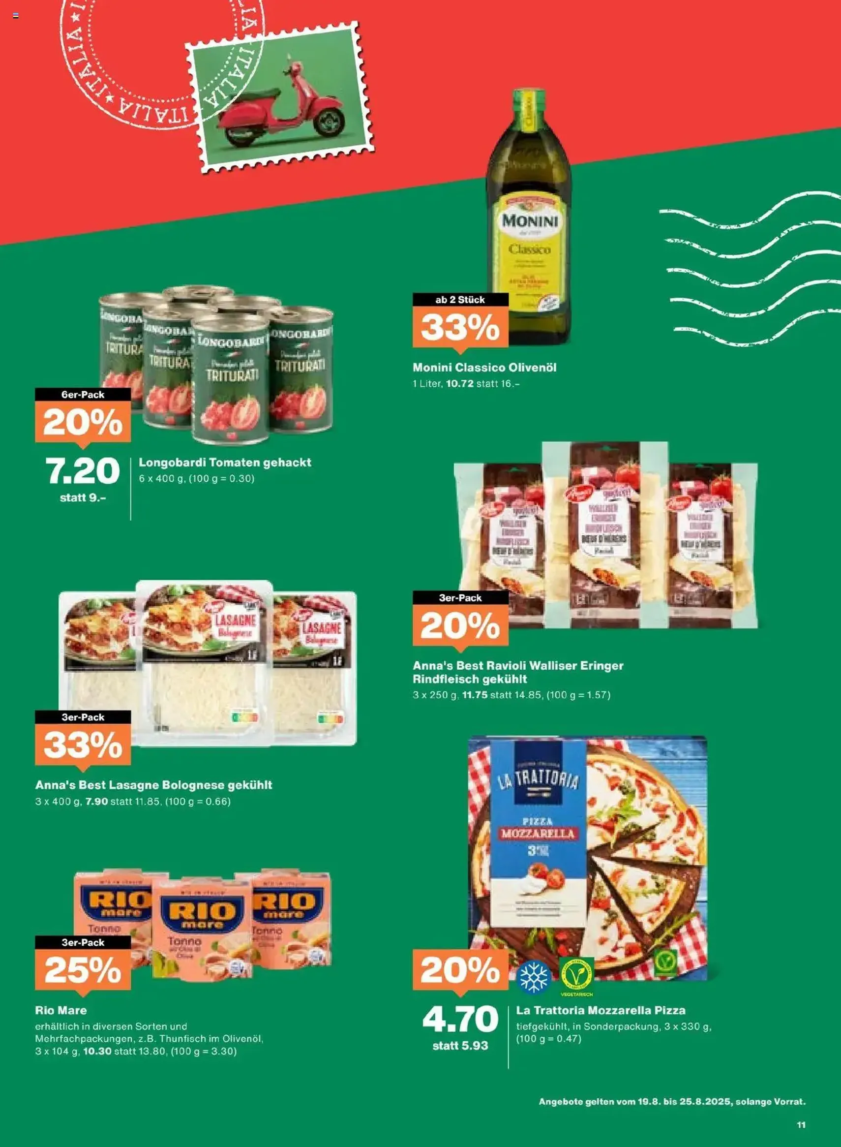 Migros Aktionen - Gültiger Prospekt ab 19.08.2025, Seite 11 von insgesamt 20 Migros Aktionen - Gültiger Prospekt ab 19.08.2025, Seite 11 von insgesamt 20